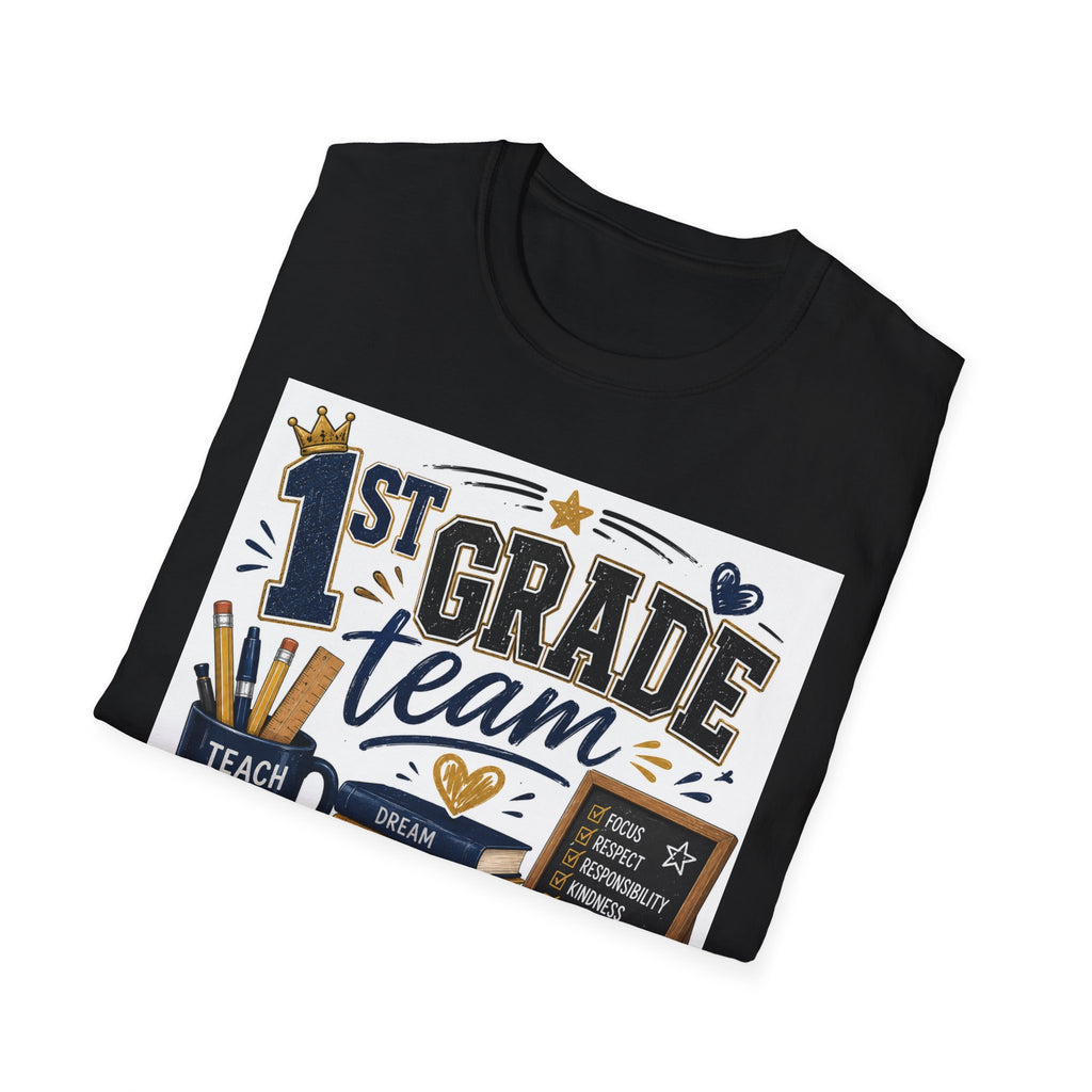 1st Grade Squad Unisex Graphic Tee | Softstyle T-Shirt