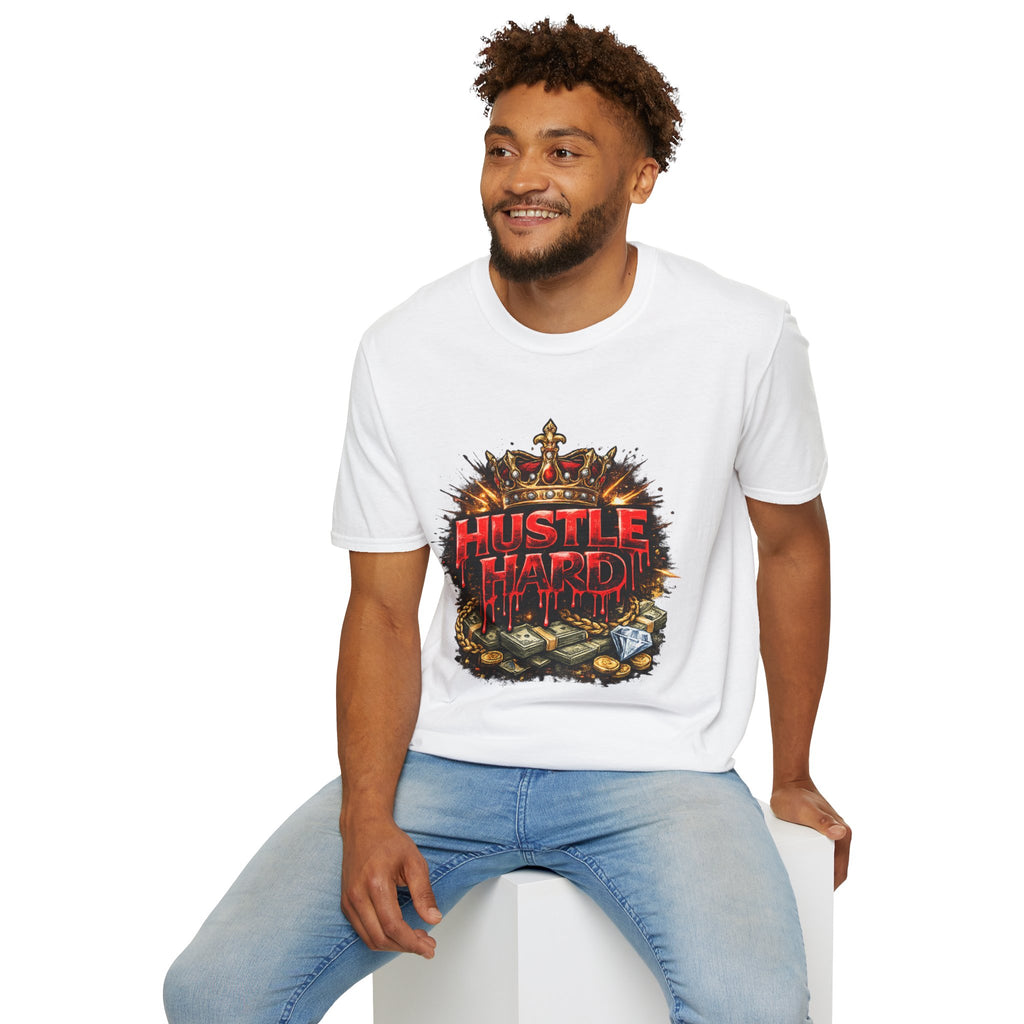 Hustle Hard T-Shirt – Crown & Money Graphic Tee