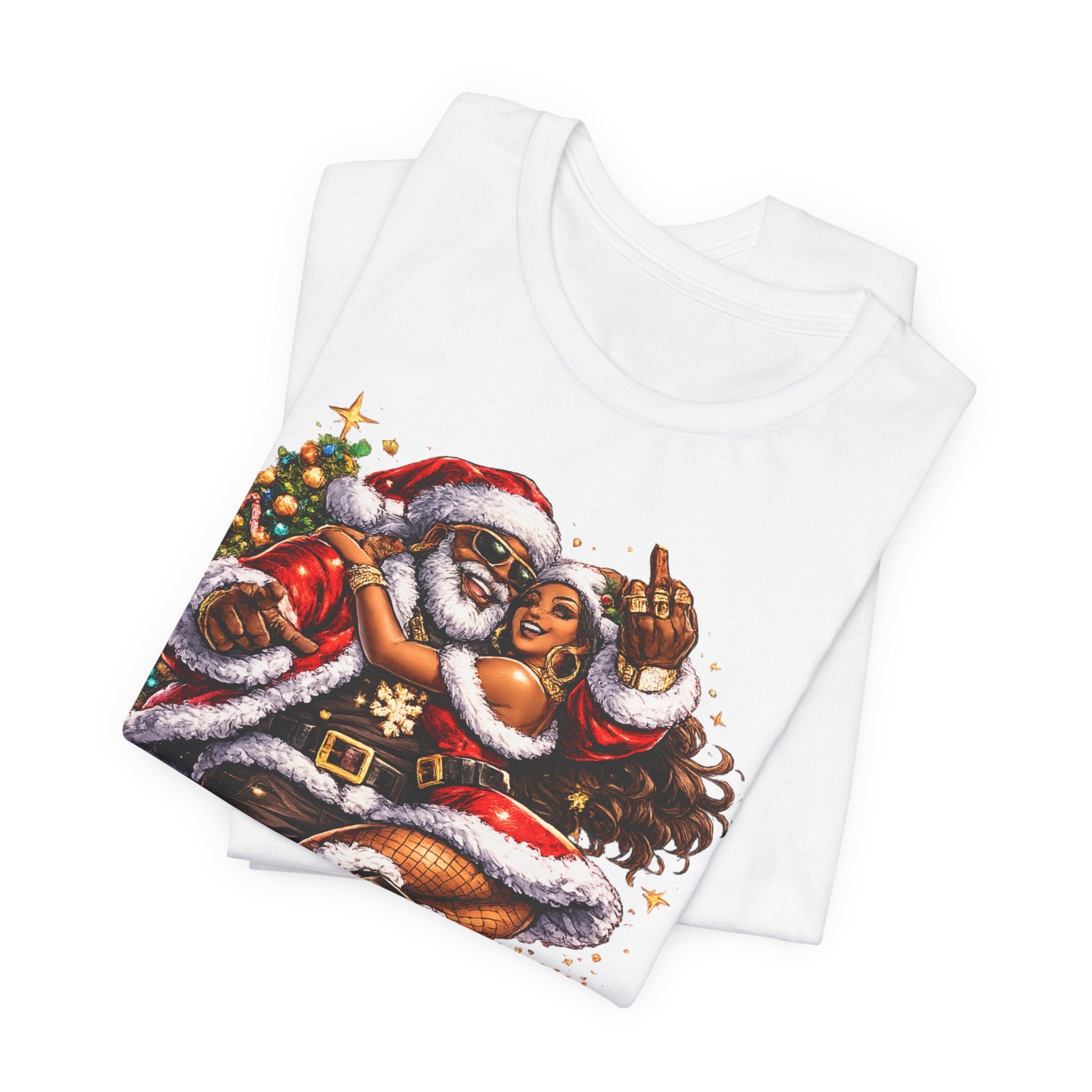 Hip Hop Santa & Mrs. Claus – Urban Christmas T-Shirt