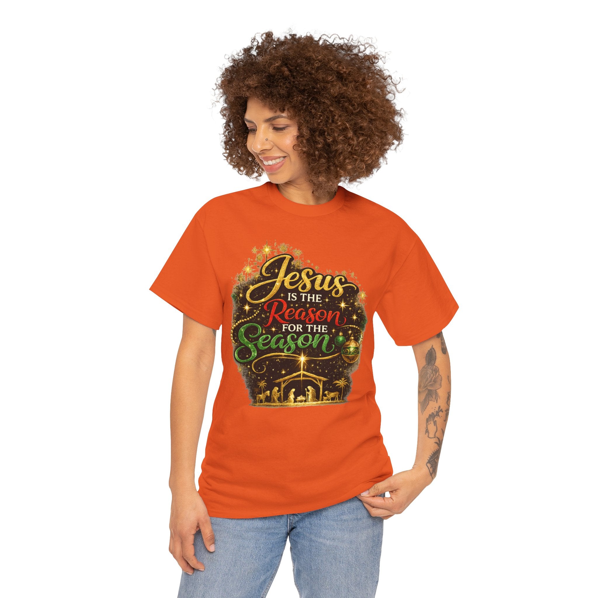 Jesus is the Reason for the Season Shirt – Christian Christmas Tee | Faith Holiday Gift