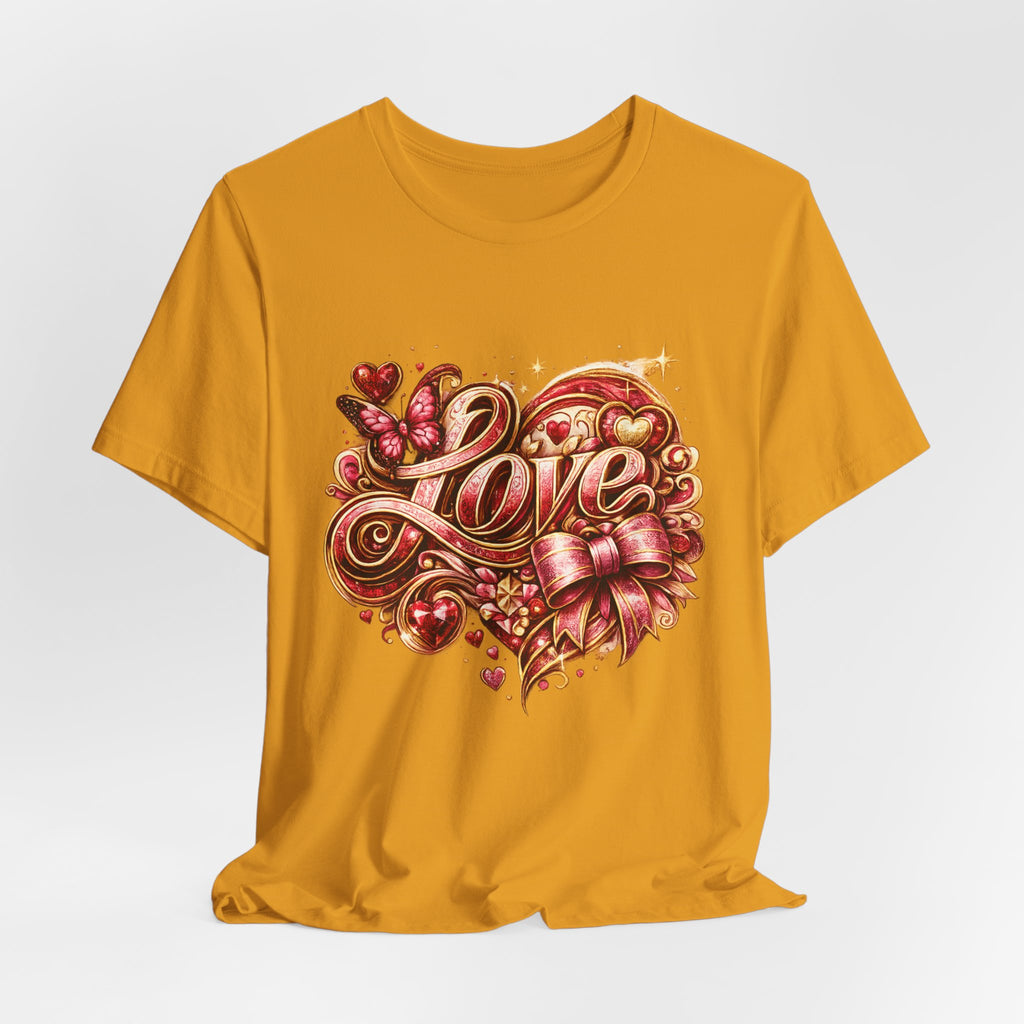 Love – Butterfly & Bow Valentine's Day T-Shirt