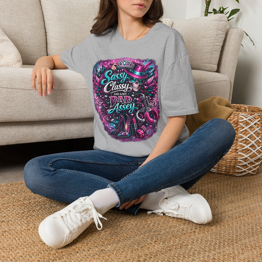 Sassy Classy And A Bit Bad Assey T-Shirt | Skeleton Queen Women's Graphic Tee