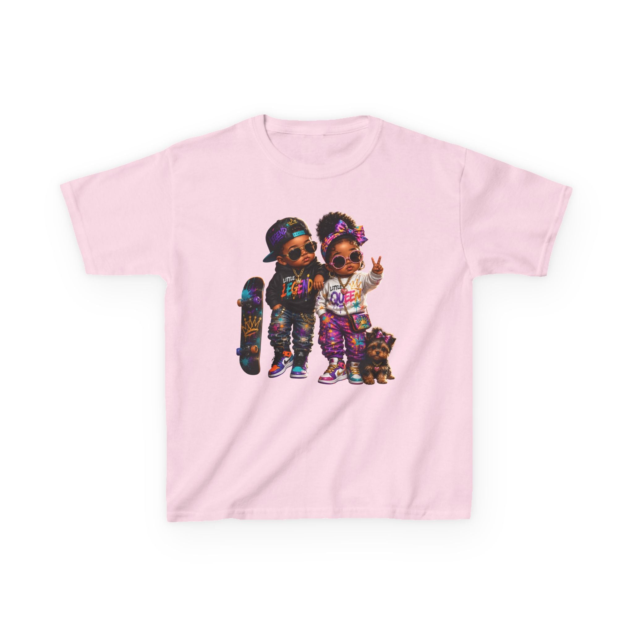 Little Legend & Little Queen T-Shirt | Back to School Hip Hop Kids Graphic Tee | Urban Streetwear Shirt