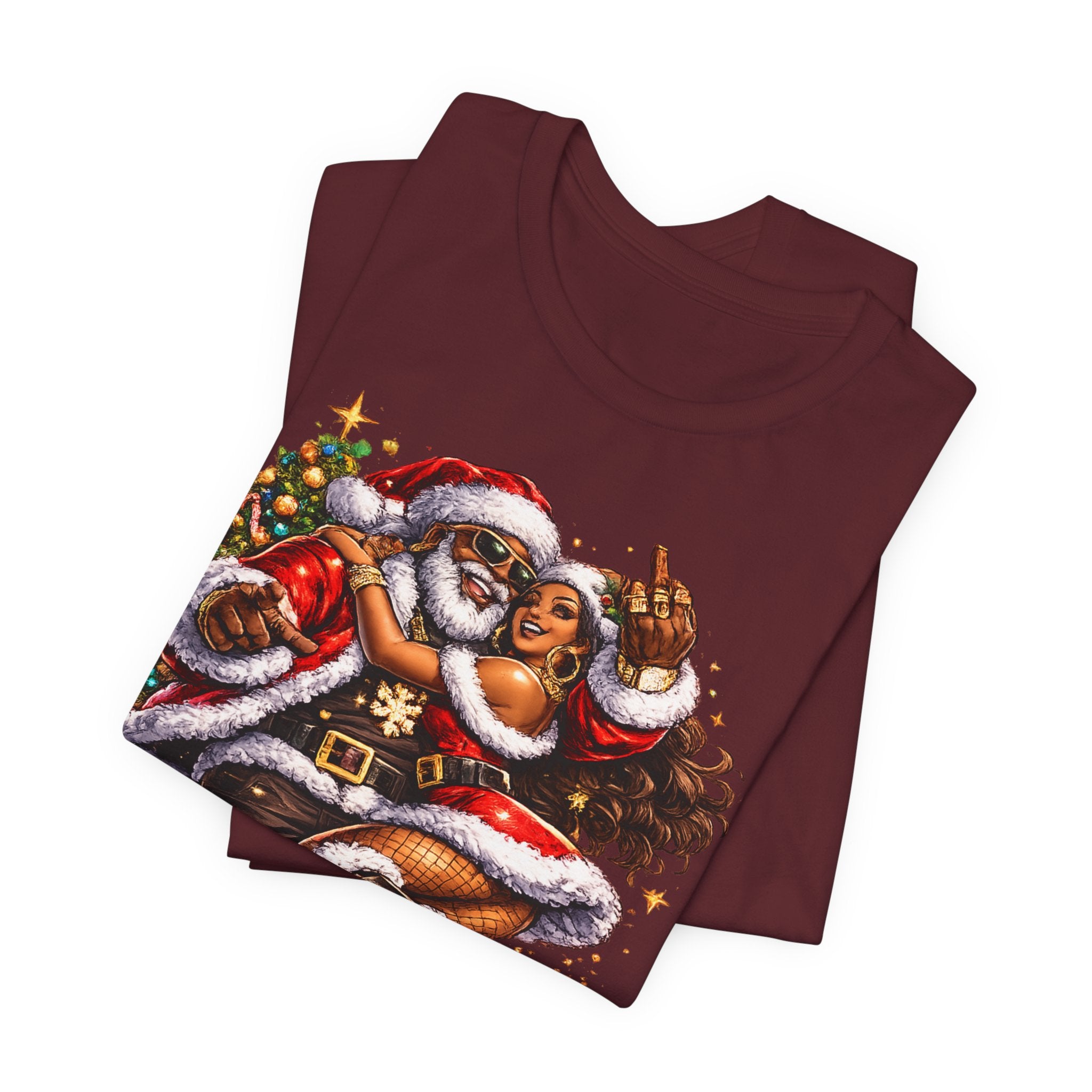 Hip Hop Santa & Mrs. Claus – Urban Christmas T-Shirt