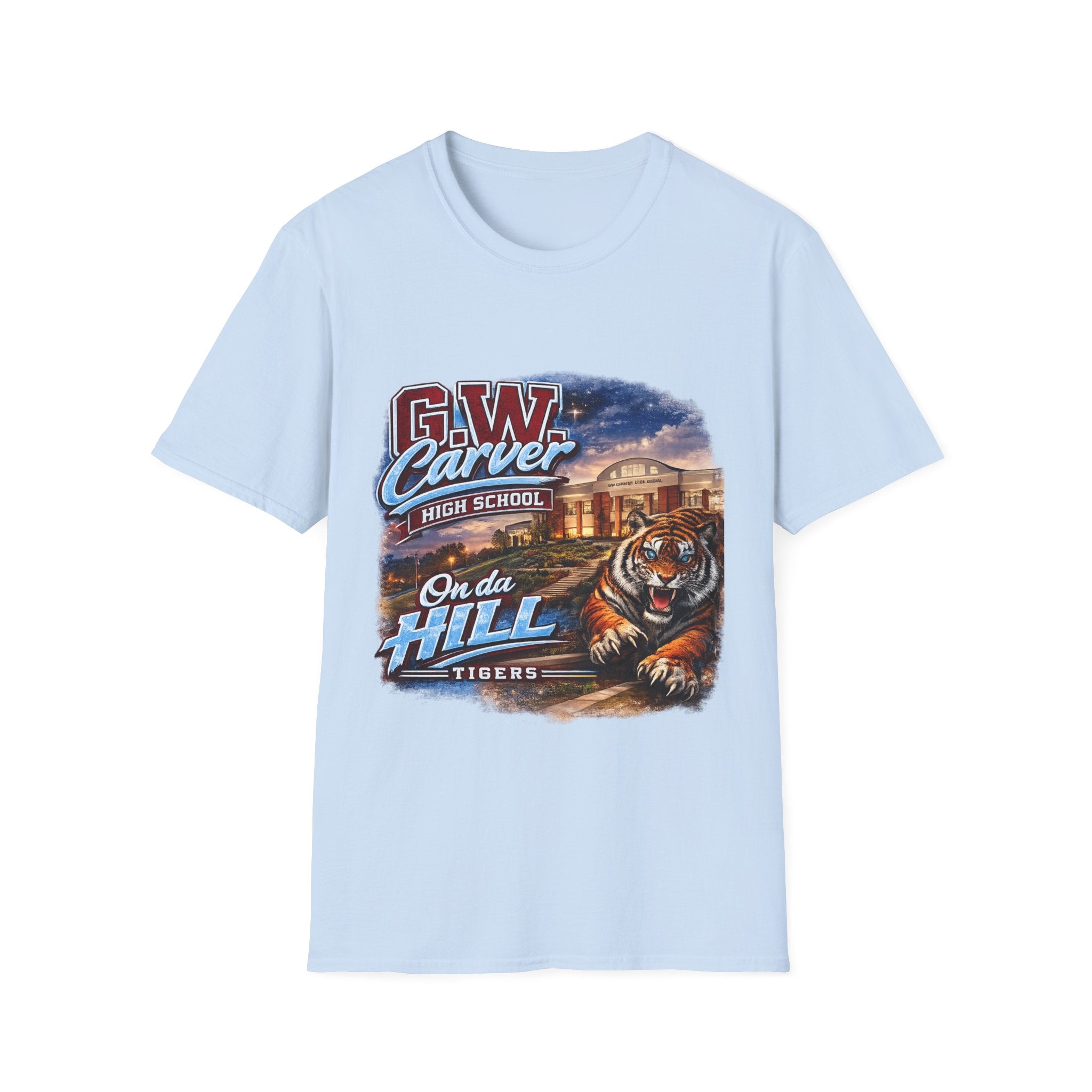 G.W. Carver High School Tigers T-Shirt | On Da Hill School Spirit Tee | Columbus GA Tiger Pride Graphic Tee