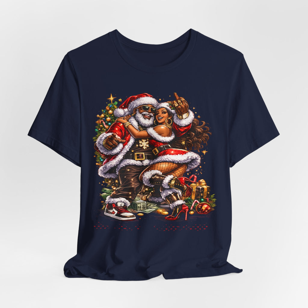Hip Hop Santa & Mrs. Claus – Urban Christmas T-Shirt