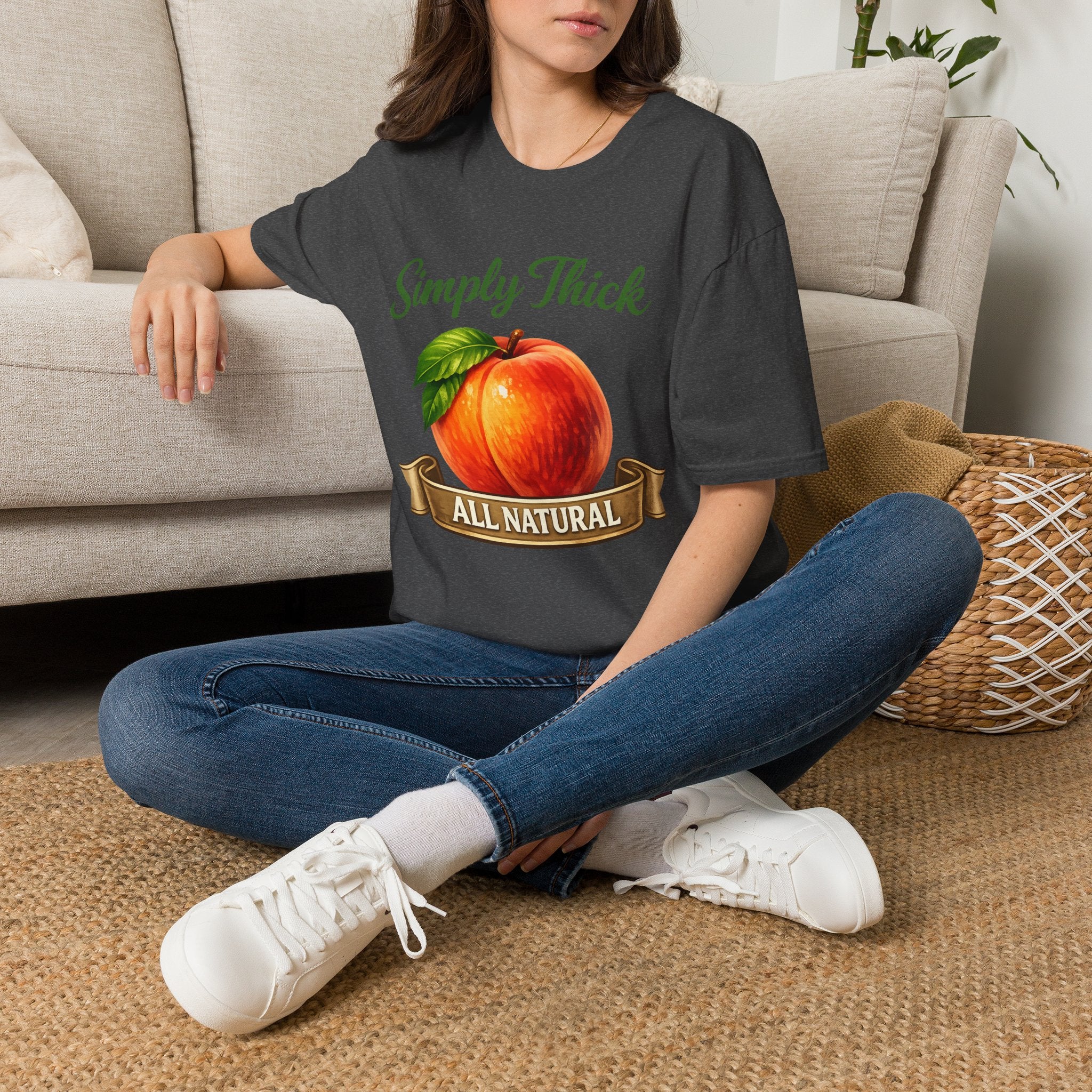 Simply Thick All Natural – Peach Graphic Tee