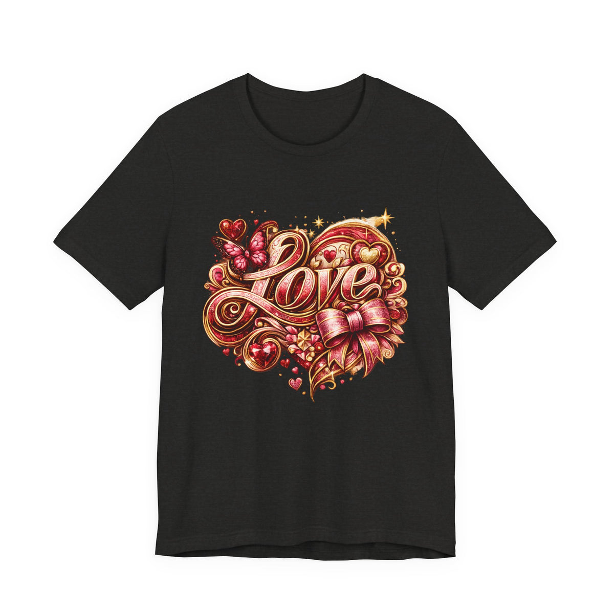 Love – Butterfly & Bow Valentine's Day T-Shirt