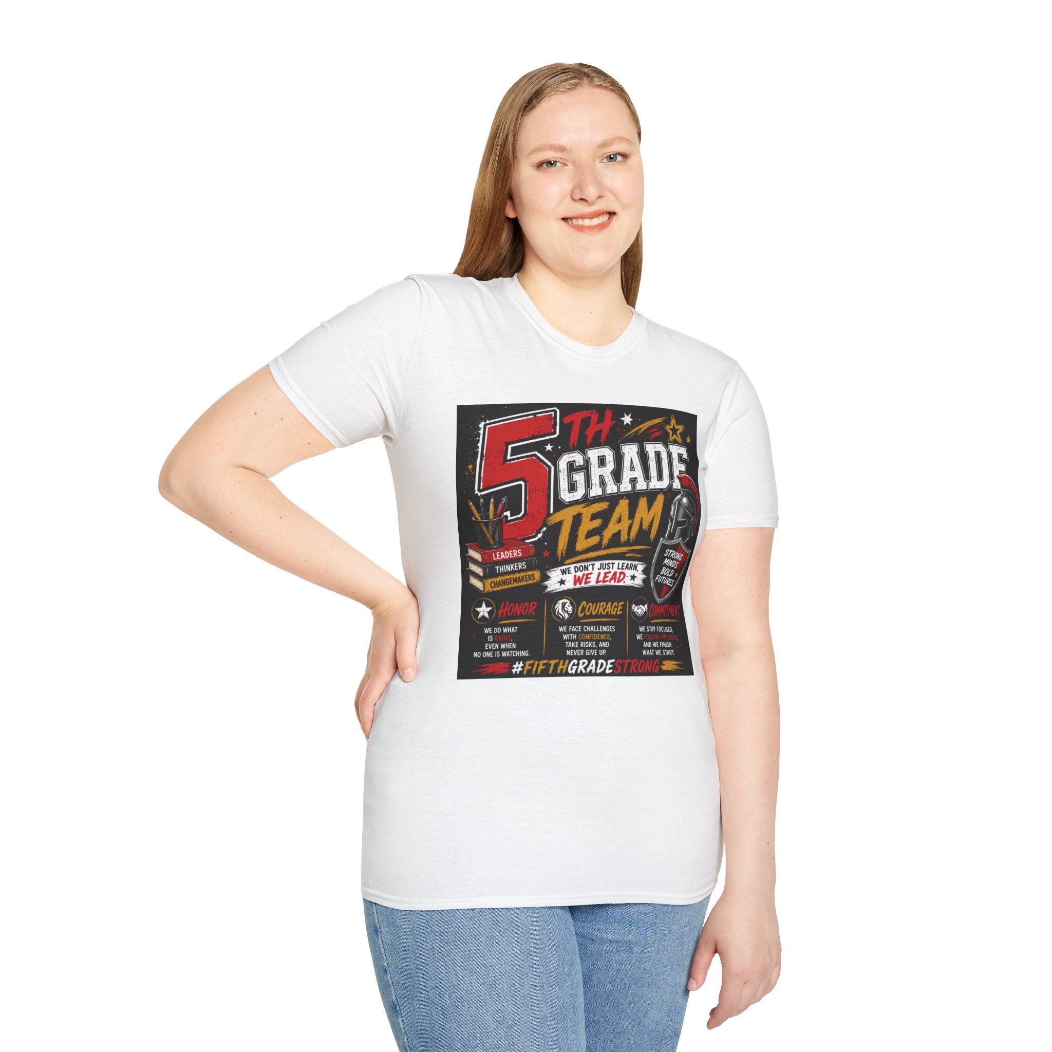 5th Grade Team T-Shirt — Retro School Spirit Design