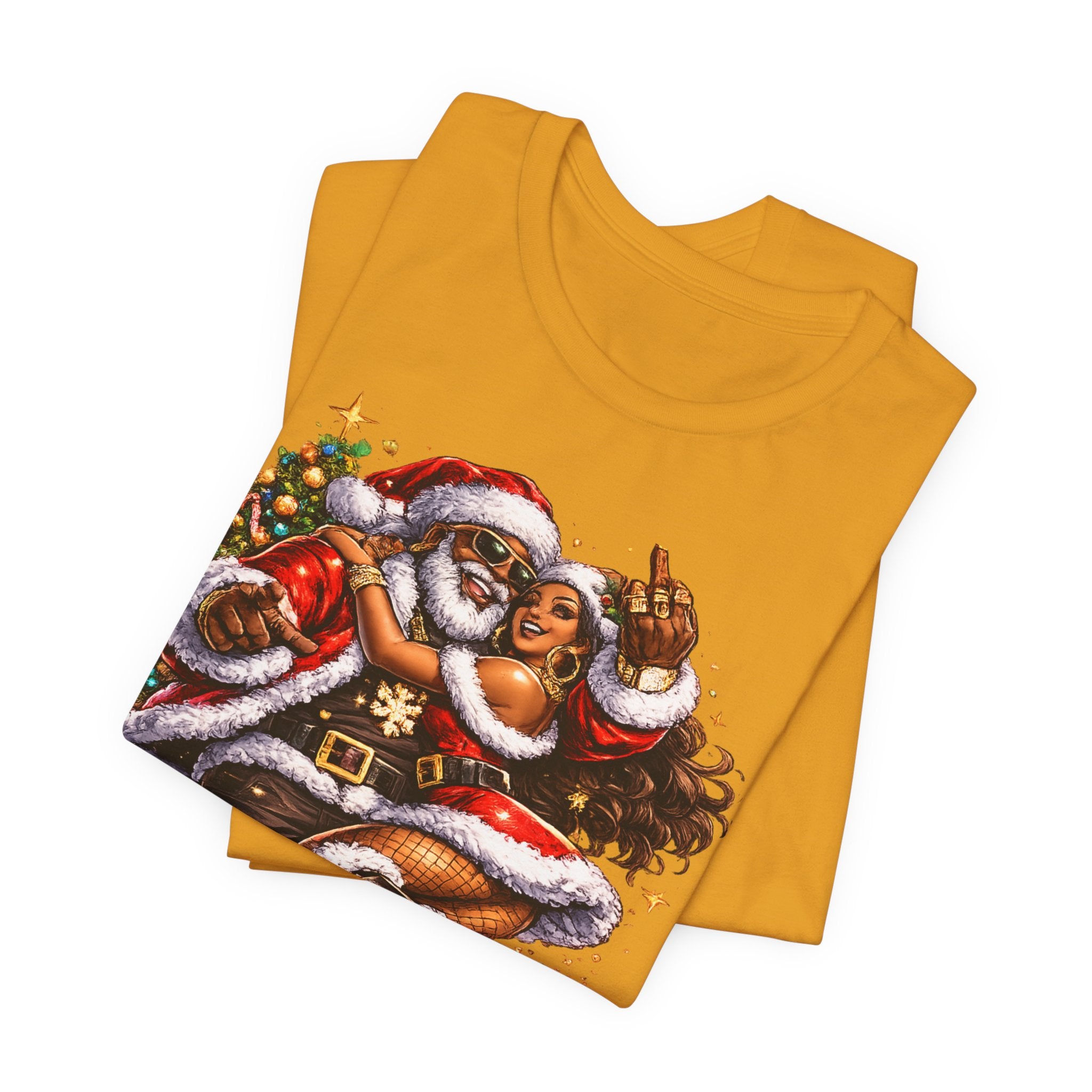 Hip Hop Santa & Mrs. Claus – Urban Christmas T-Shirt