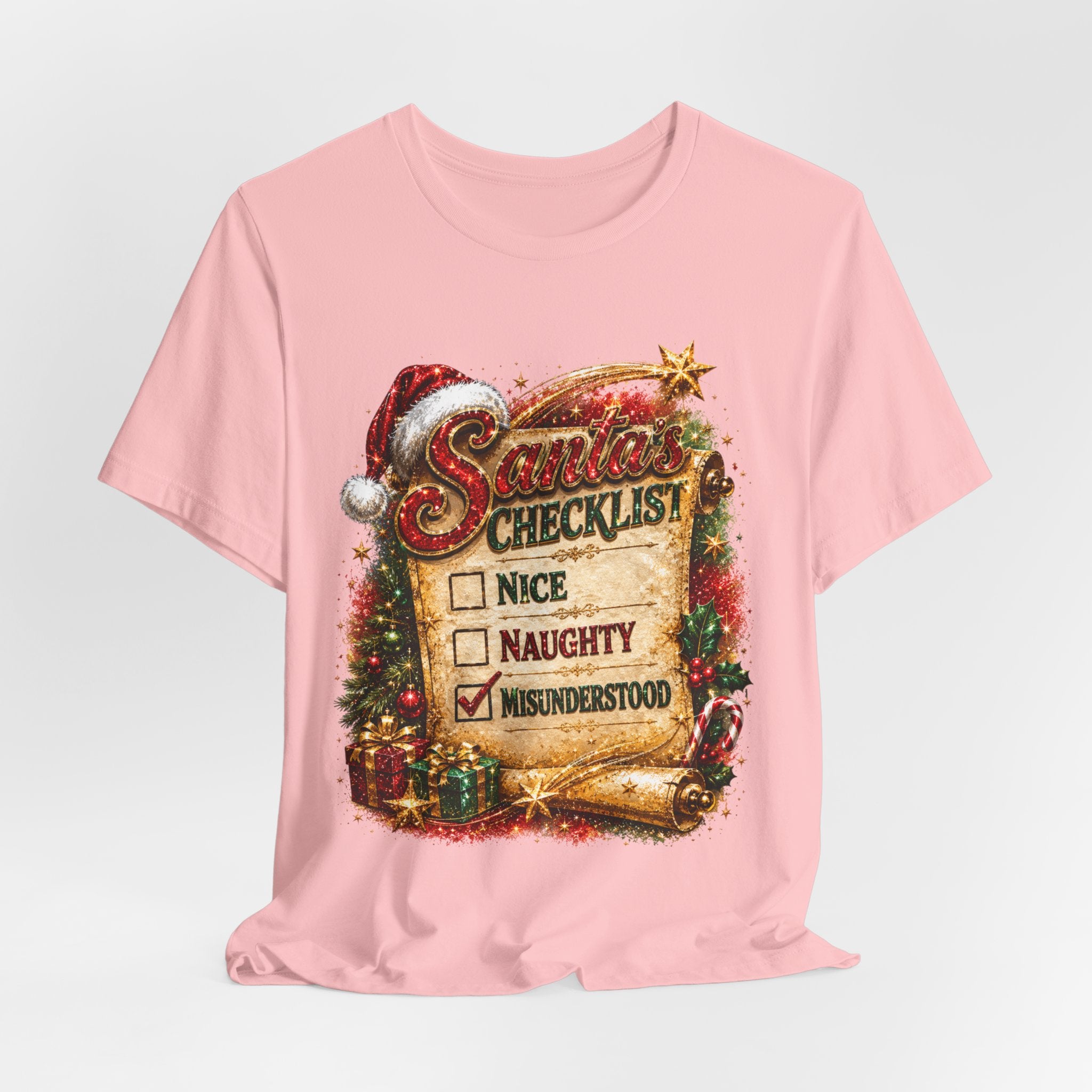 Santa's Checklist: Misunderstood – Funny Christmas T-Shirt