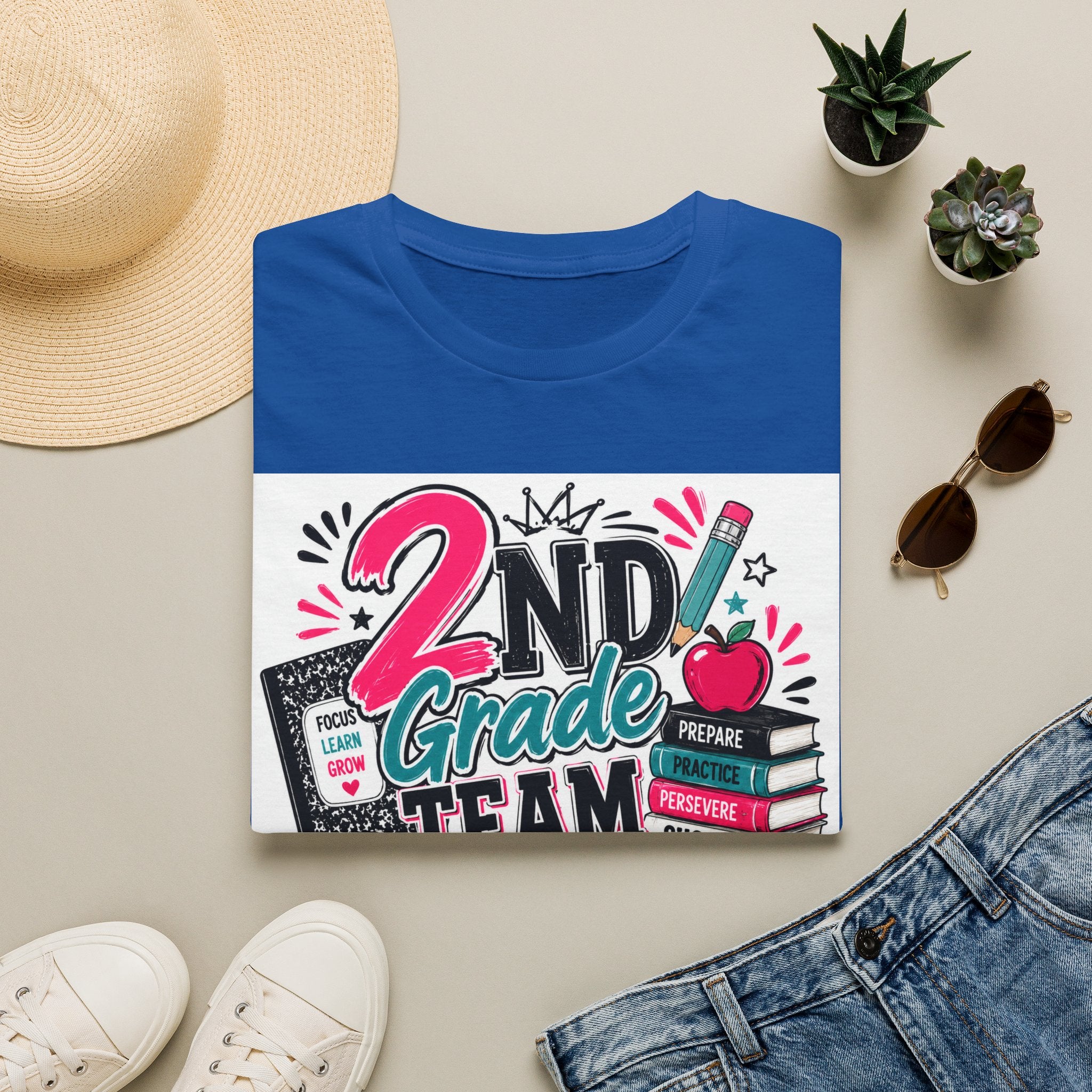 2nd Grade Team T-Shirt — Teacher Appreciation Back-to-School Tee