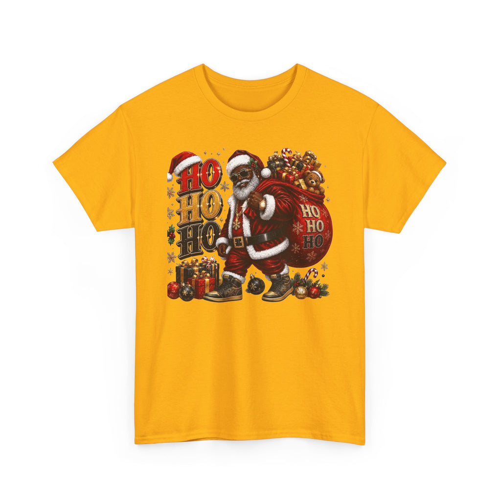 Black Santa Ho Ho Ho Shirt – Melanin Christmas Tee | Holiday Gift for Himz xc