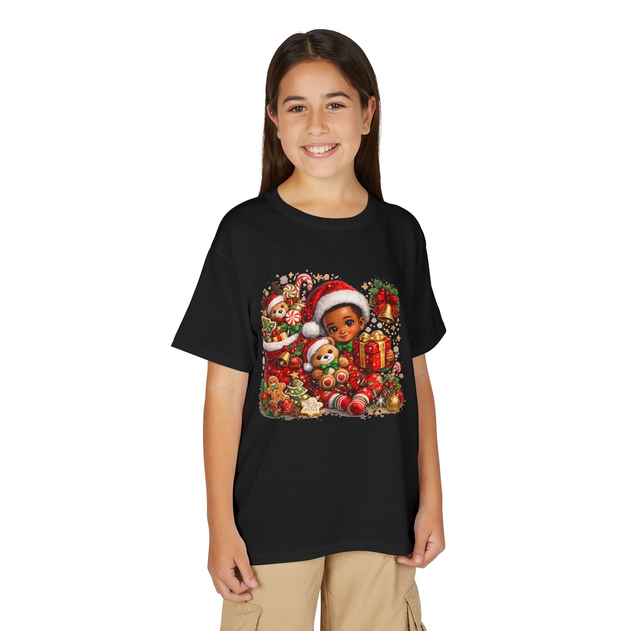 Black Boy Christmas Shirt – Melanin Kids Holiday Tee | Christmas Gift for Boys