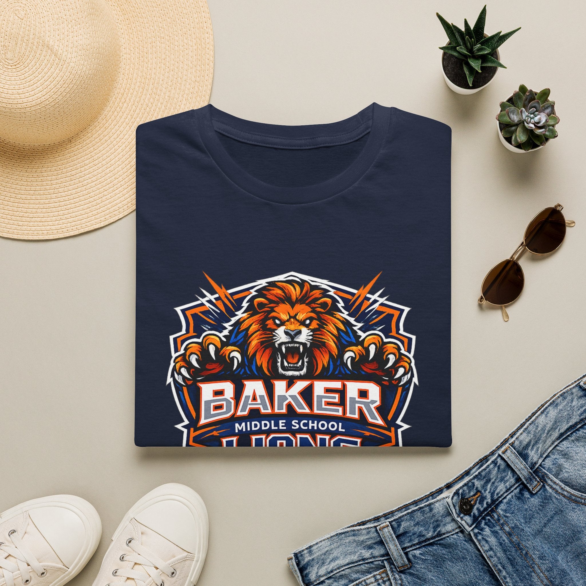 Baker Middle School Lions T-Shirt | School Spirit Tee | Lions Pride Graphic Tee