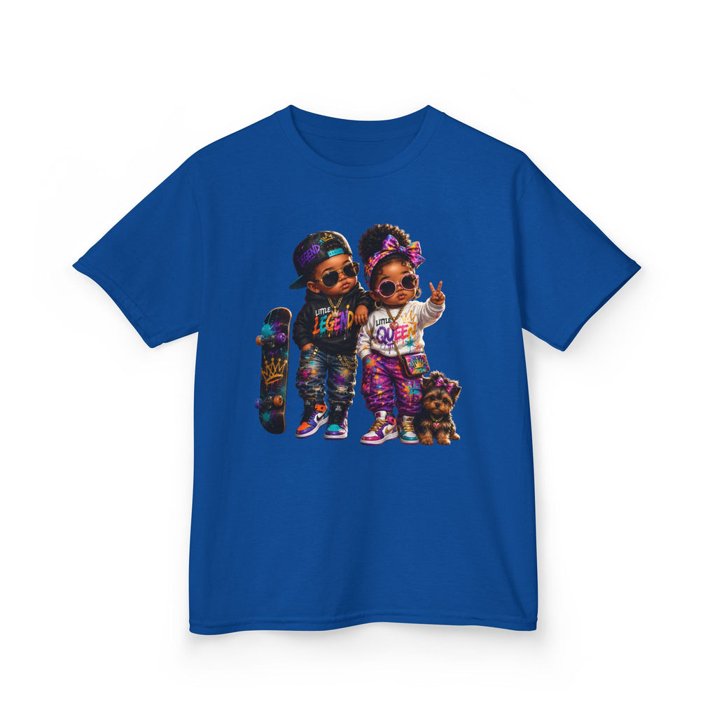 Little Legend & Little Queen T-Shirt | Back to School Hip Hop Kids Graphic Tee | Urban Streetwear Shirt
