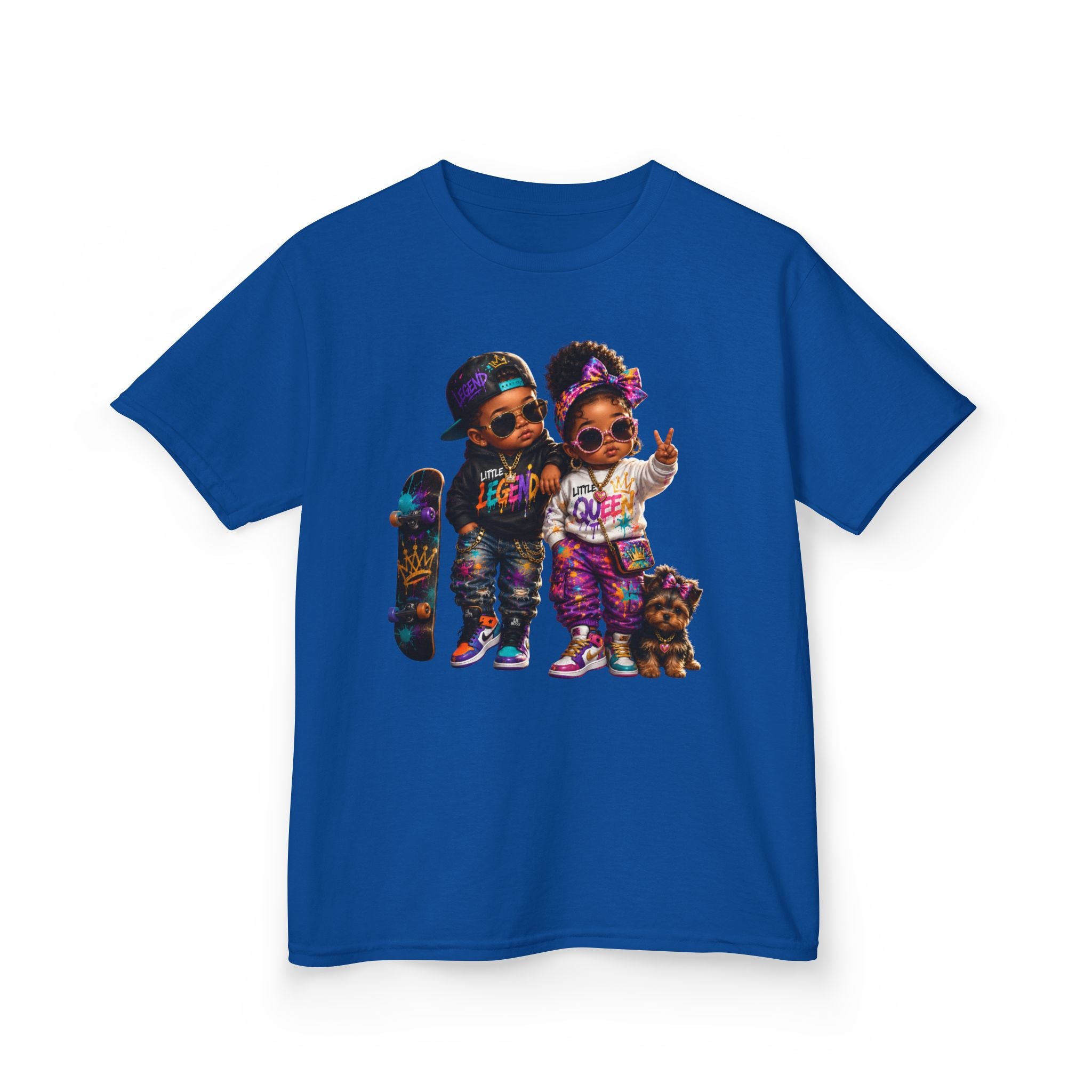 Little Legend & Little Queen T-Shirt | Back to School Hip Hop Kids Graphic Tee | Urban Streetwear Shirt