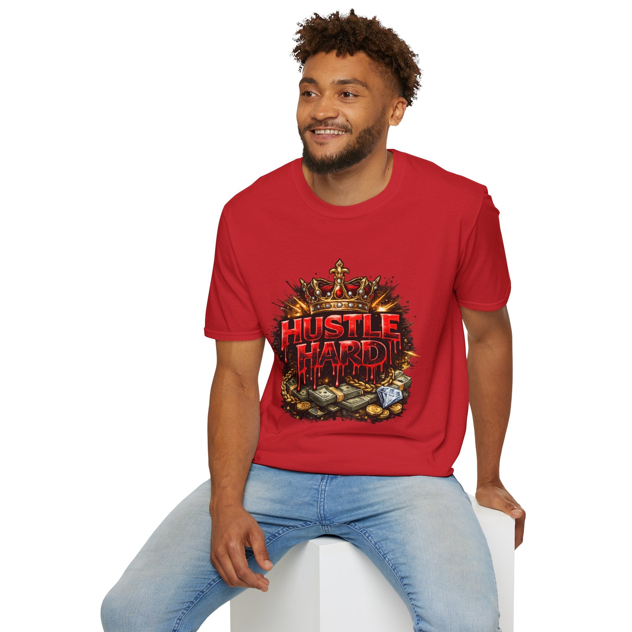 Hustle Hard T-Shirt – Crown & Money Graphic Tee