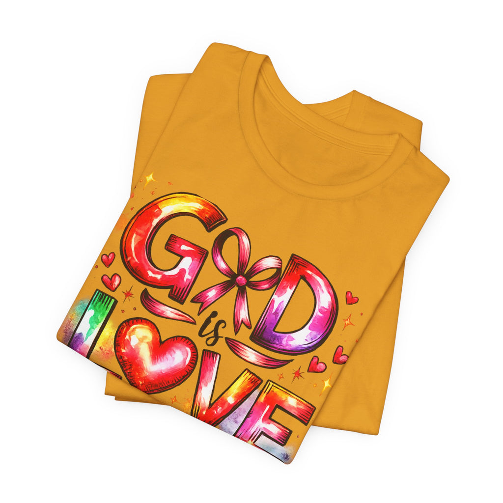 God is Love – 1 John 4:8 Christian Faith T-Shirt