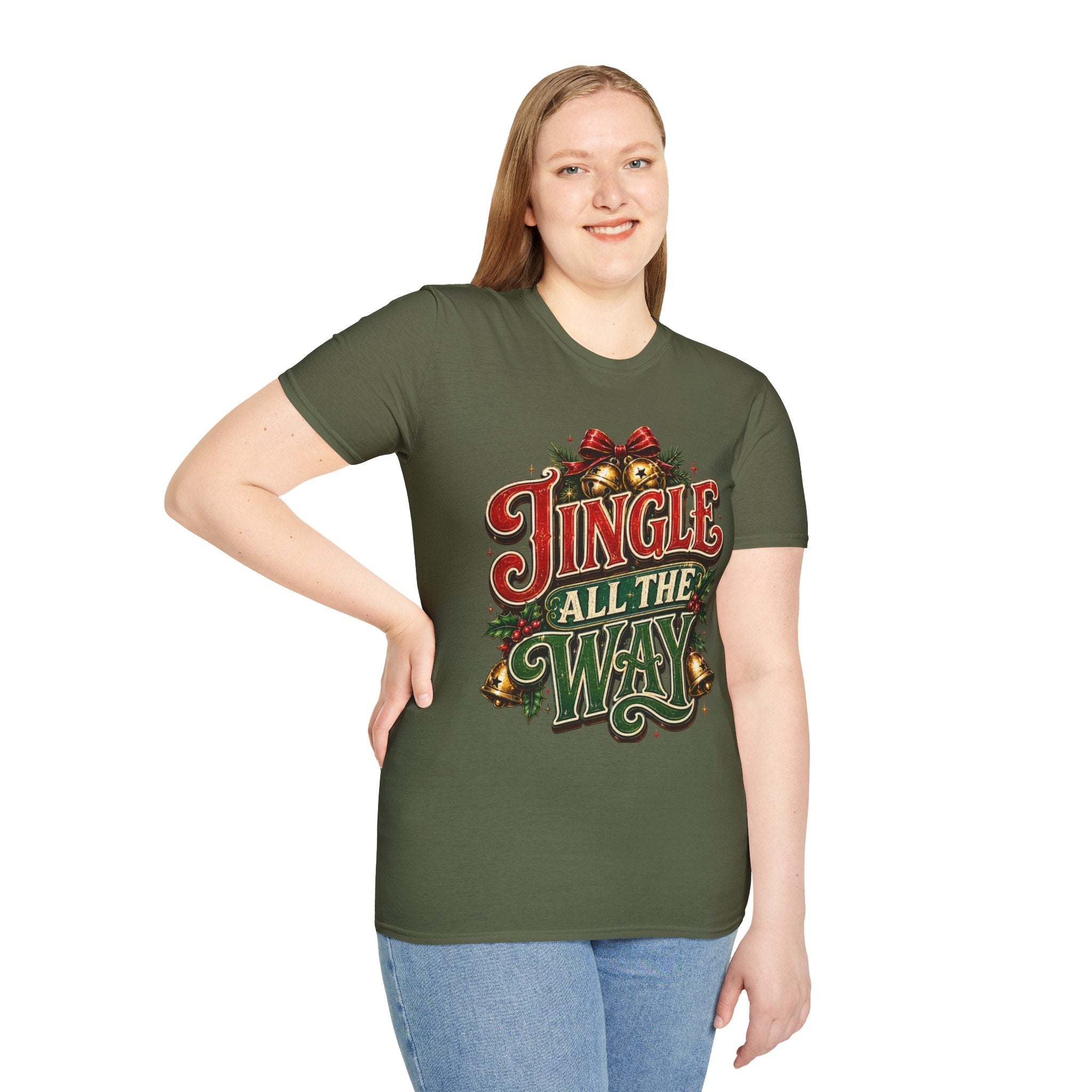 Jingle All the Way Shirt – Vintage Christmas Tee | Classic Holiday Gift