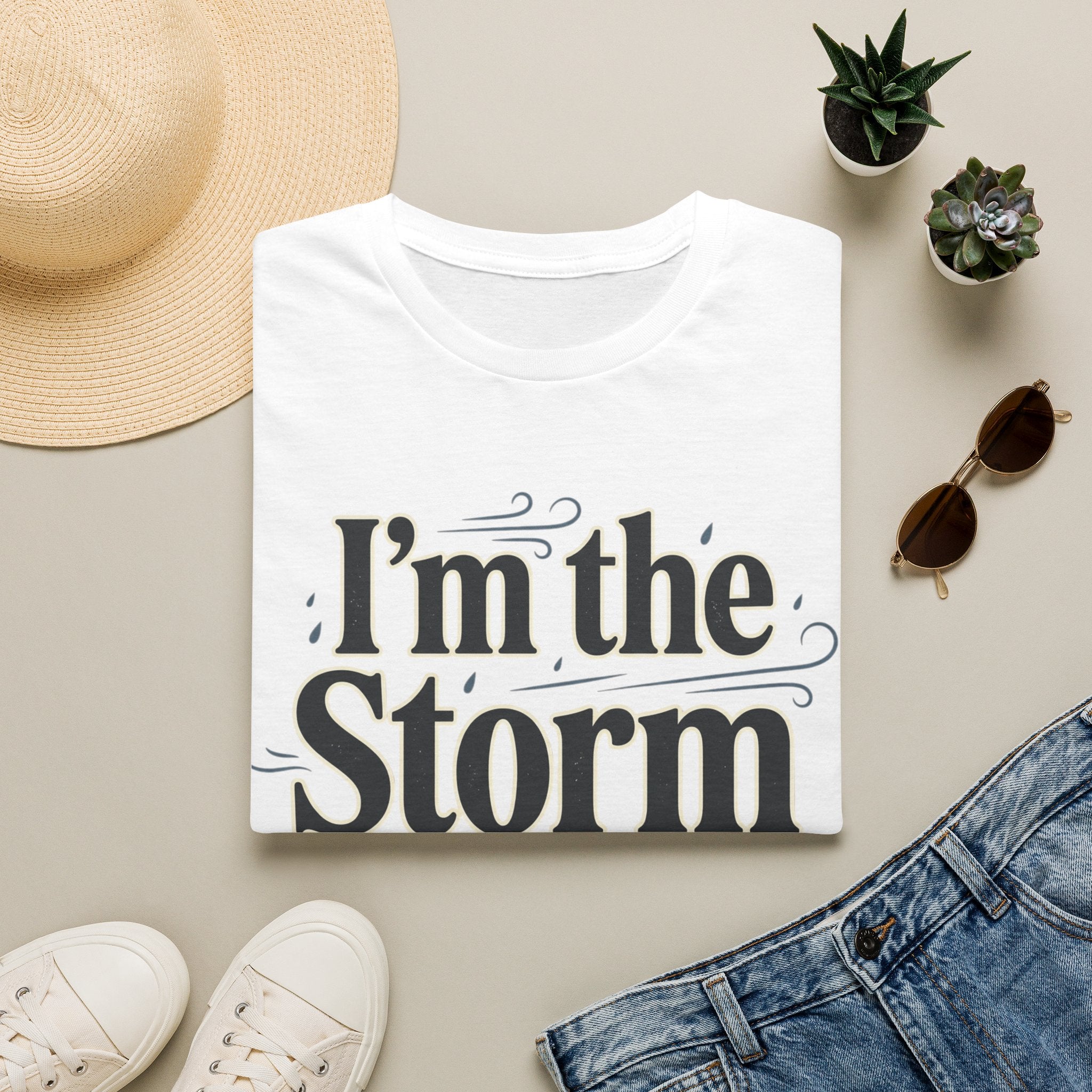 I'm the Storm They Whispered About T-Shirt | Bold Empowerment Tee | Motivational Graphic Tee