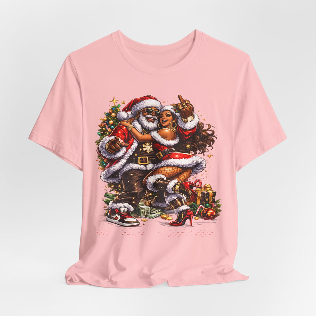 Hip Hop Santa & Mrs. Claus – Urban Christmas T-Shirt
