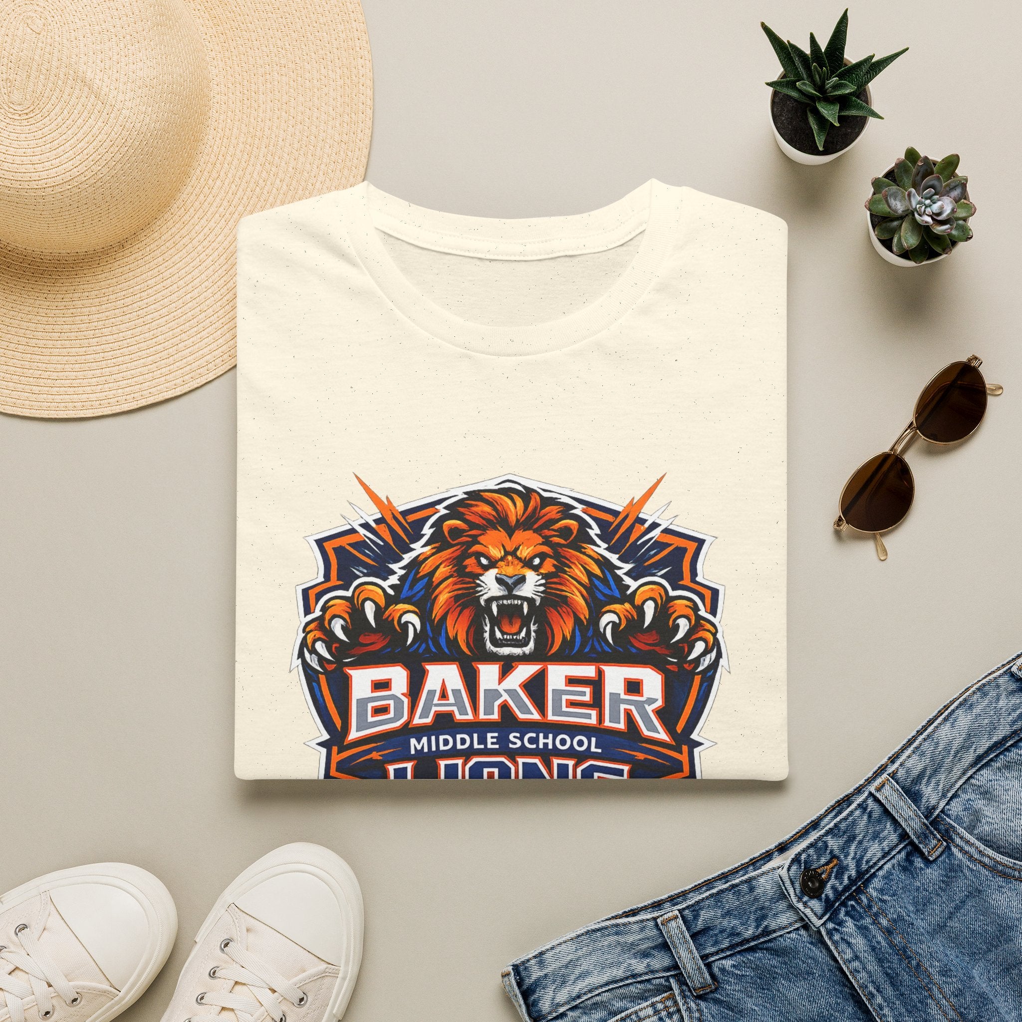 Baker Middle School Lions T-Shirt | School Spirit Tee | Lions Pride Graphic Tee