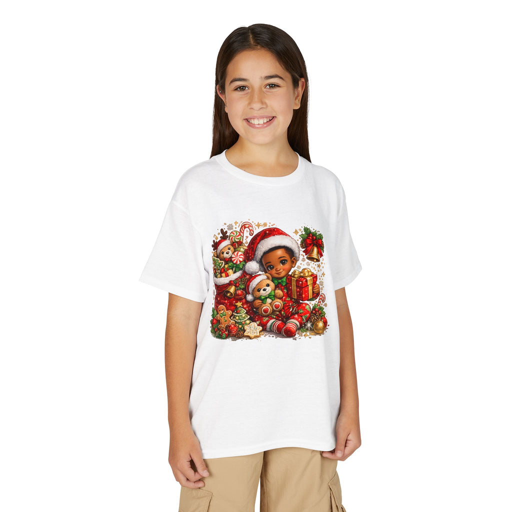 Black Boy Christmas Shirt – Melanin Kids Holiday Tee | Christmas Gift for Boys