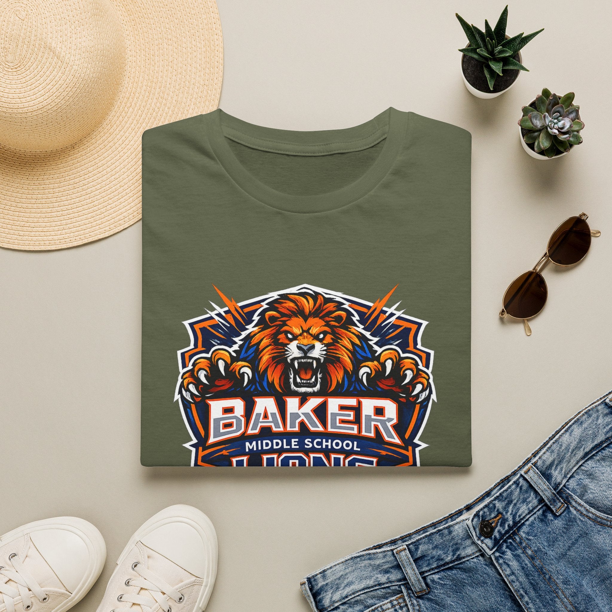 Baker Middle School Lions T-Shirt | School Spirit Tee | Lions Pride Graphic Tee
