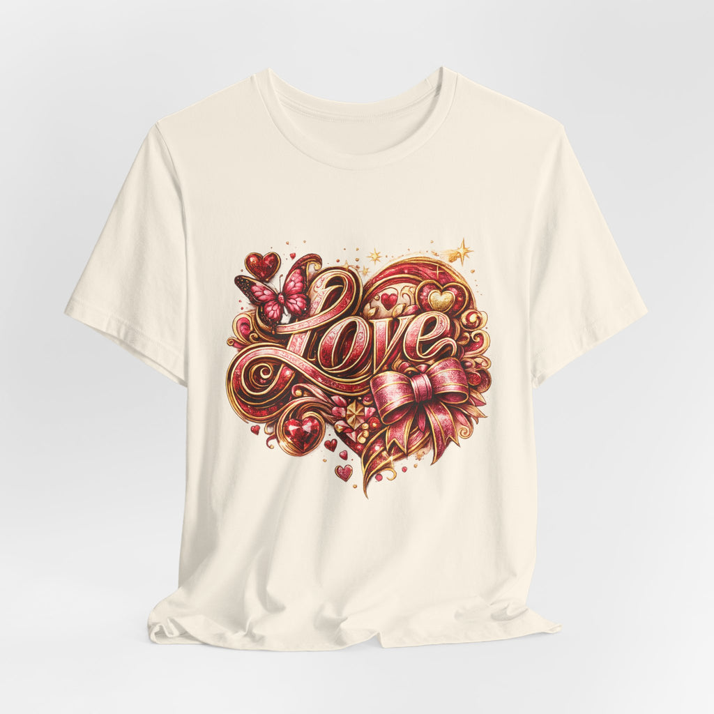 Love – Butterfly & Bow Valentine's Day T-Shirt