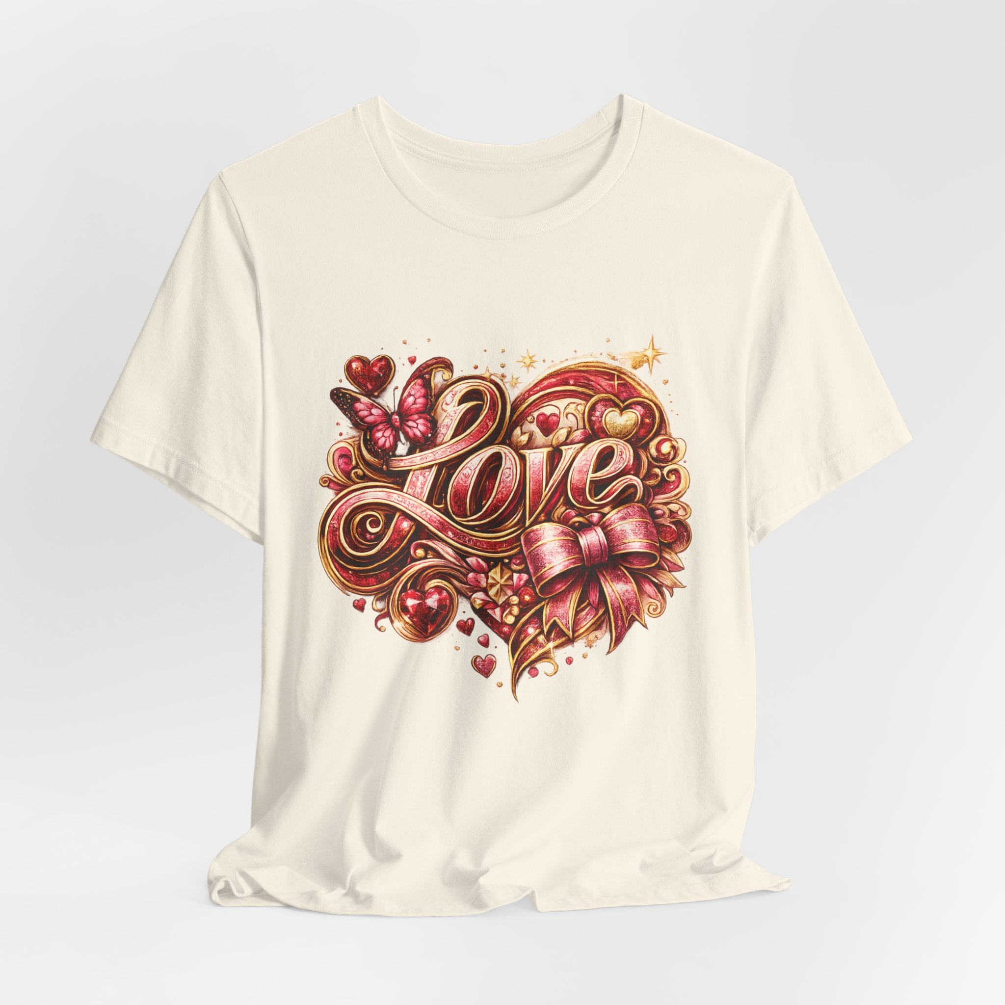 Love – Butterfly & Bow Valentine's Day T-Shirt
