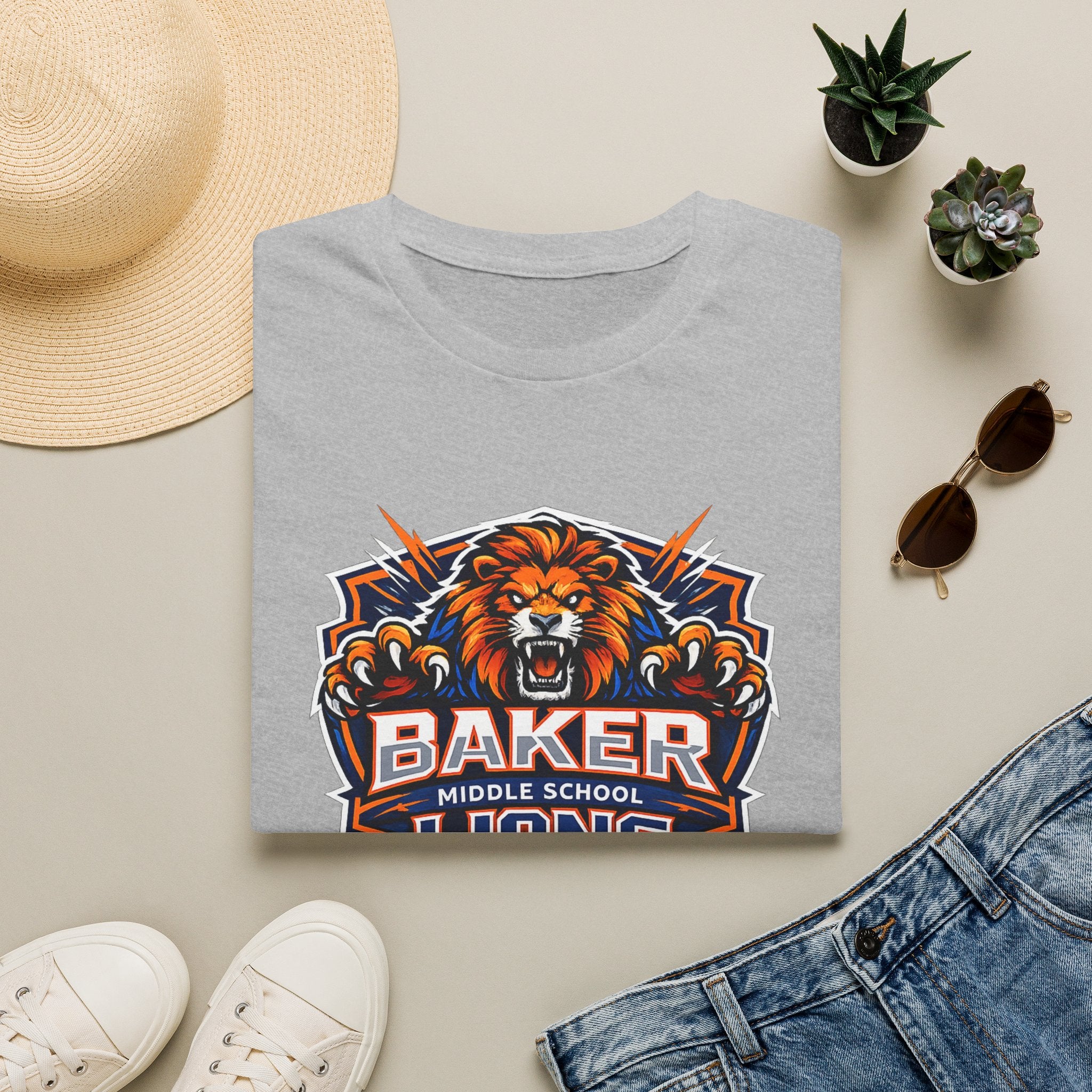 Baker Middle School Lions T-Shirt | School Spirit Tee | Lions Pride Graphic Tee