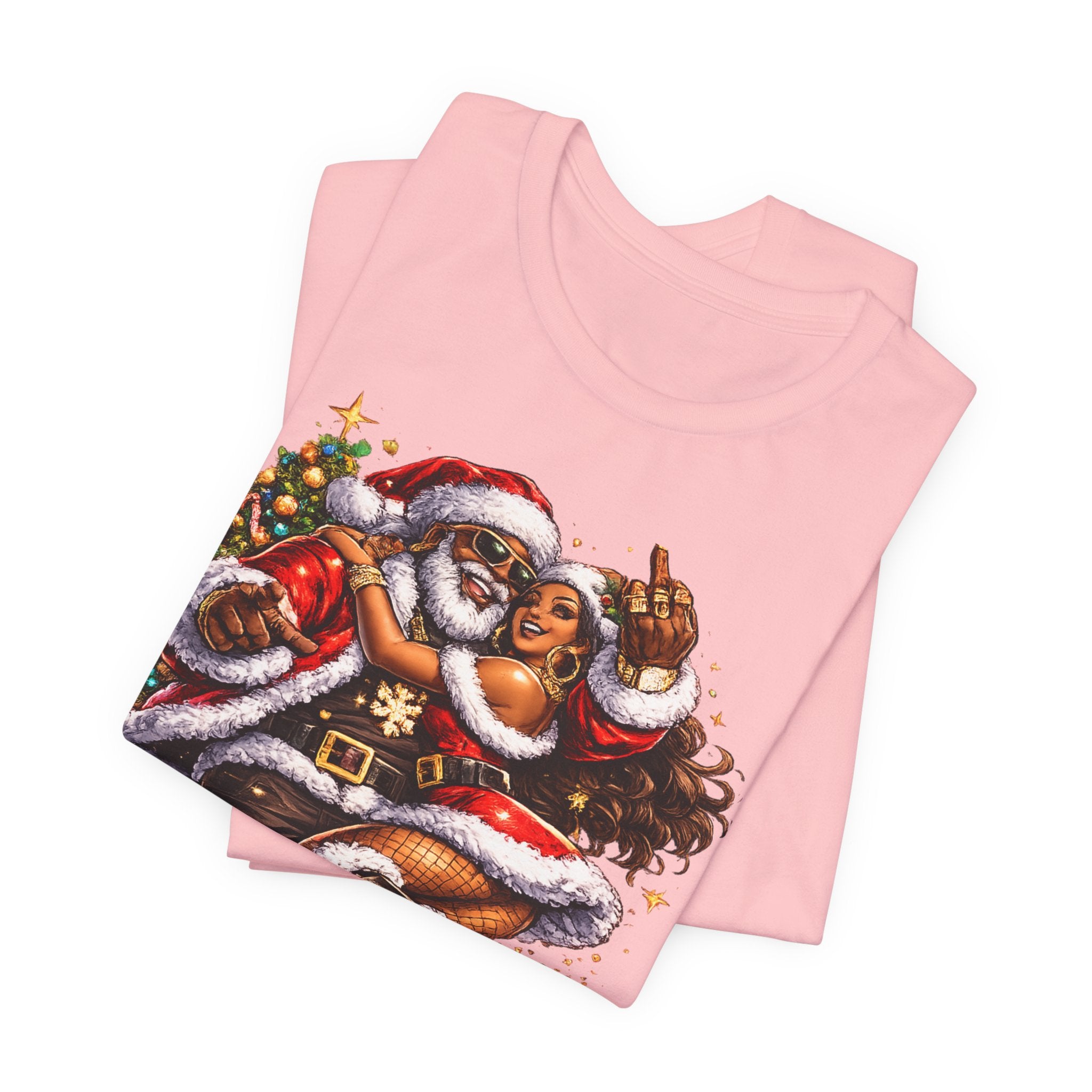 Hip Hop Santa & Mrs. Claus – Urban Christmas T-Shirt
