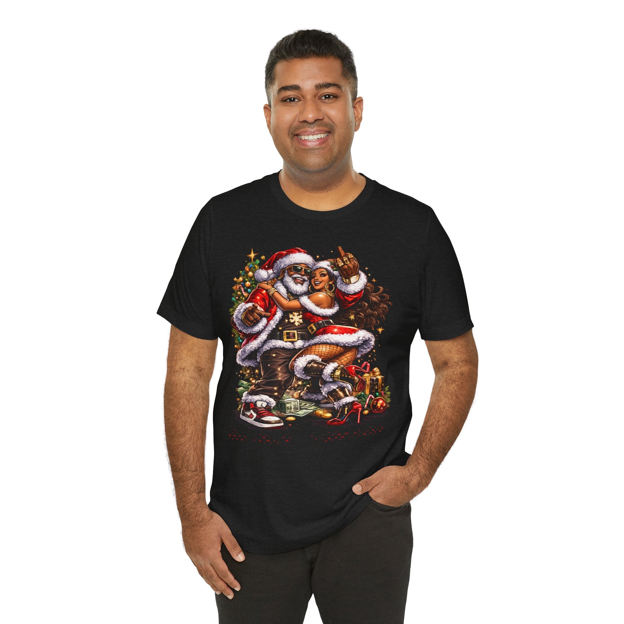 Hip Hop Santa & Mrs. Claus – Urban Christmas T-Shirt