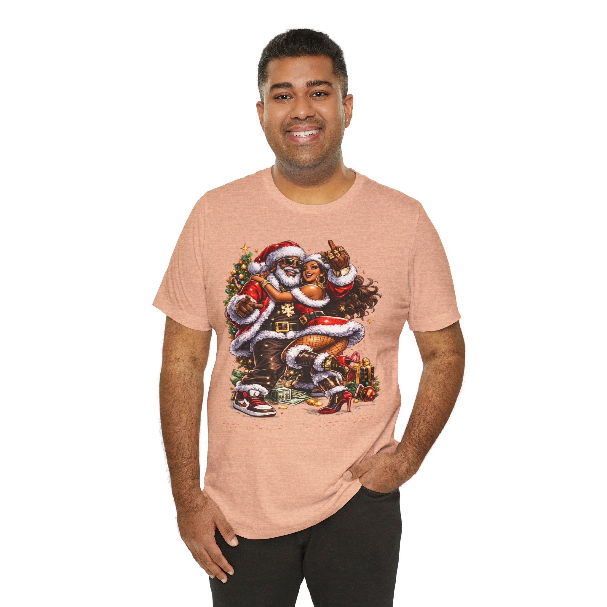 Hip Hop Santa & Mrs. Claus – Urban Christmas T-Shirt