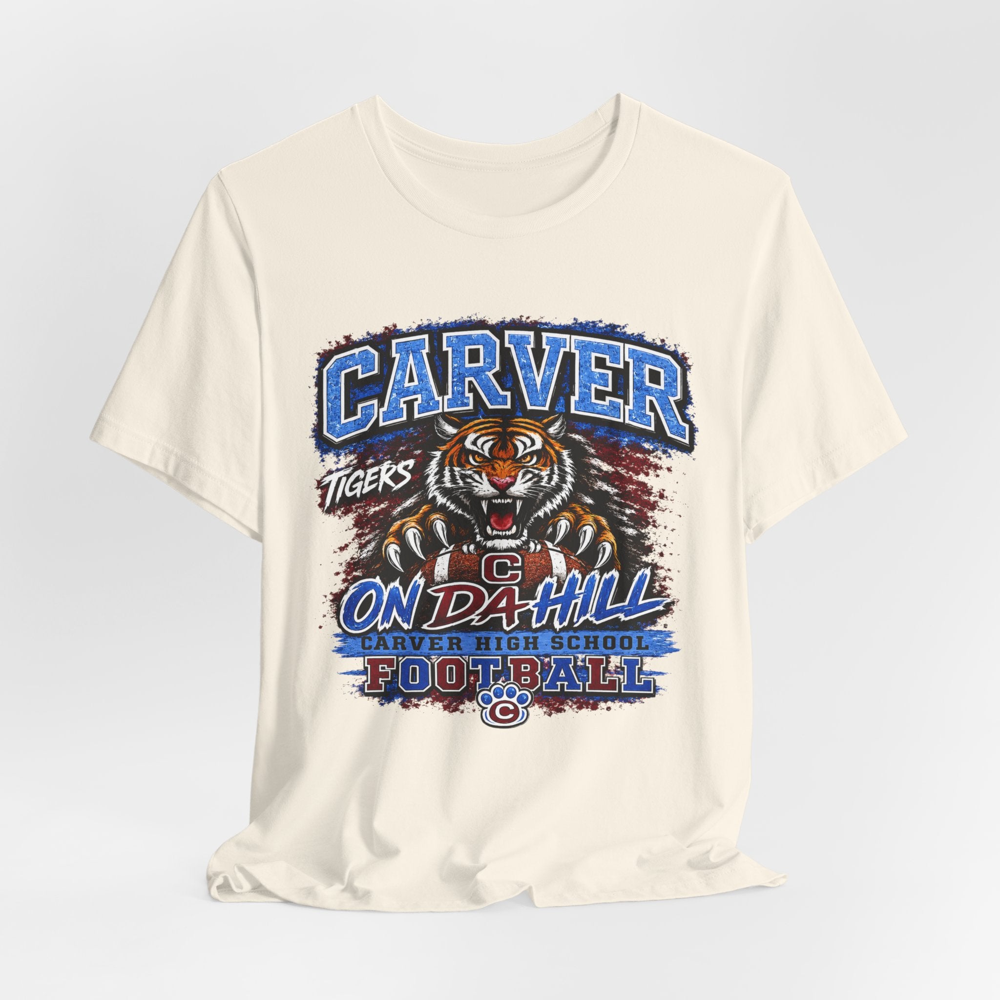 Carver Tigers On Da Hill T-Shirt | Carver High School Football Graphic Tee