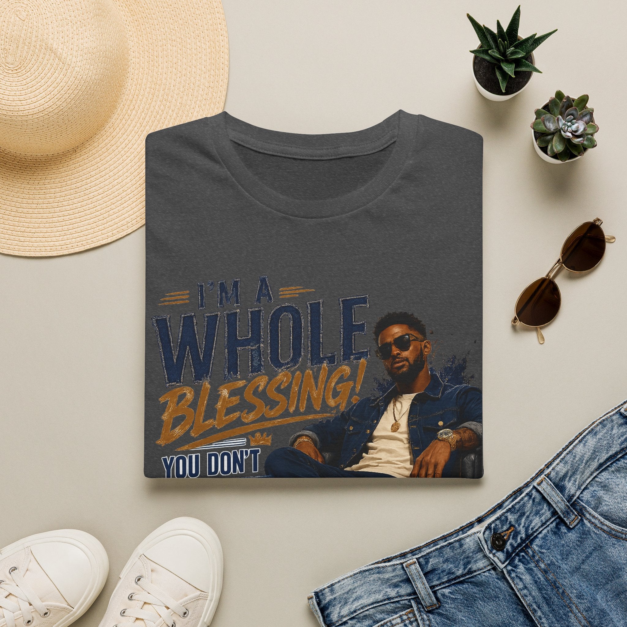 I'm A Whole Blessing T-Shirt — Inspirational Faith Graphic Tee