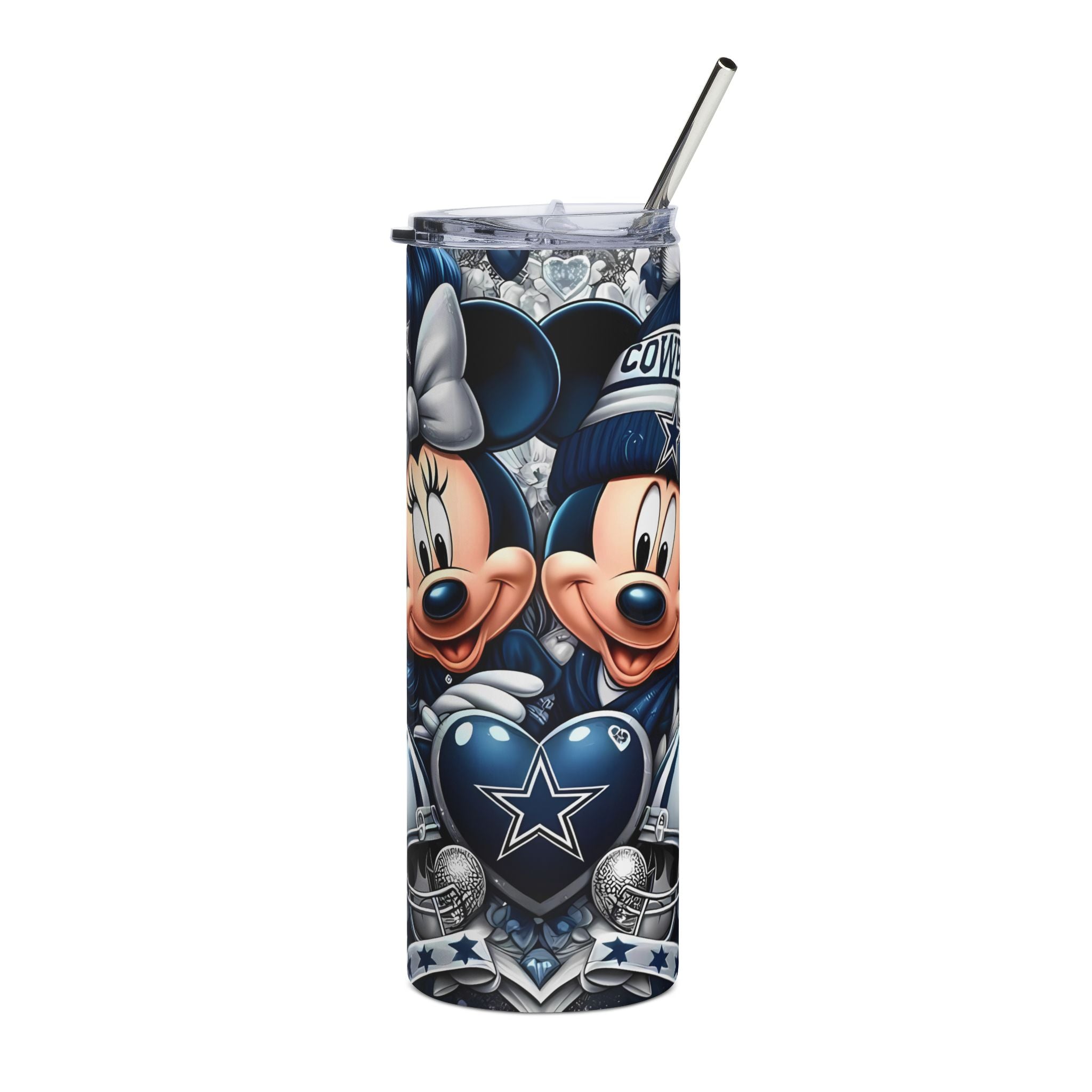 Mickey Mouse Cowboys Football Stainless Steel Tumbler — 20oz