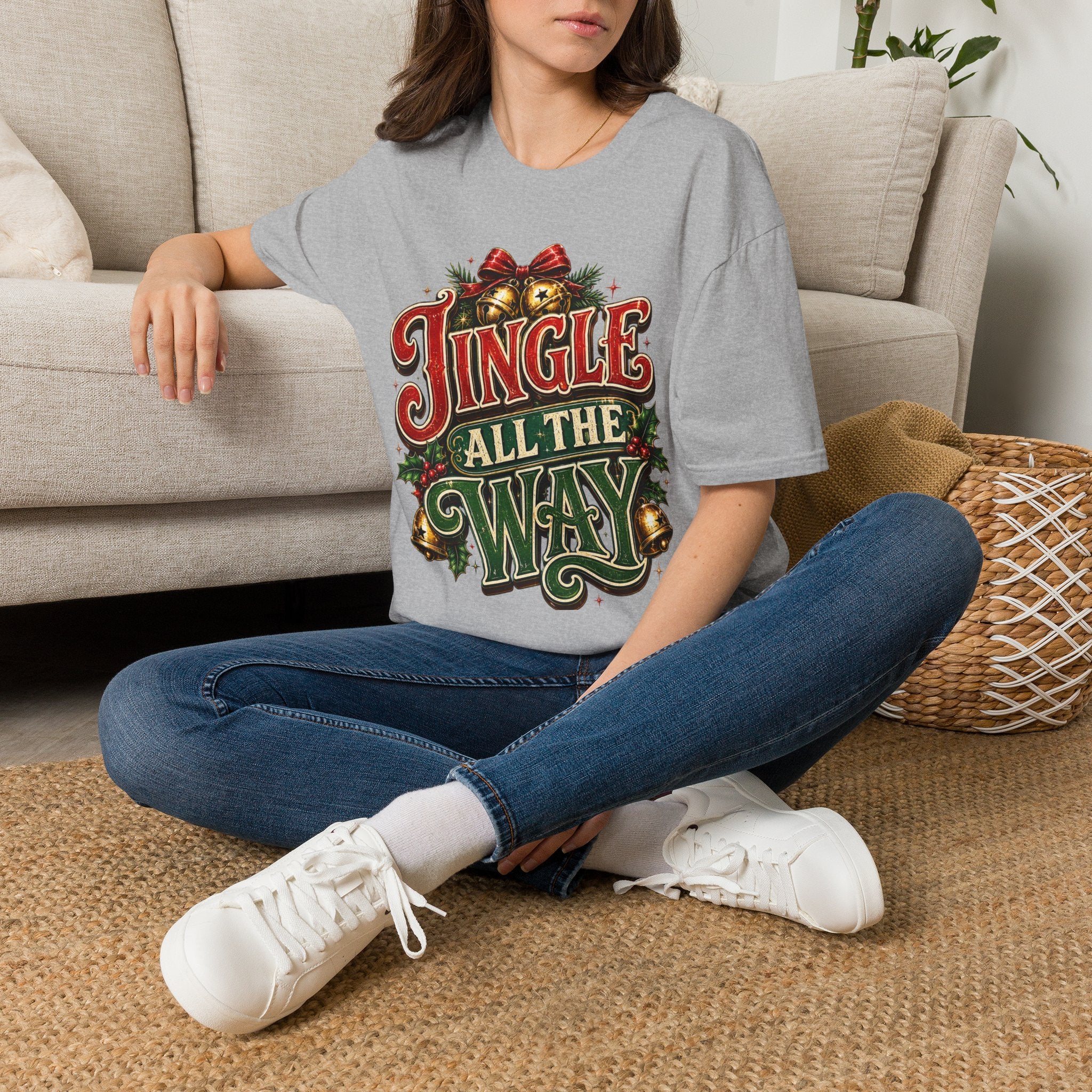 Jingle All the Way Shirt – Vintage Christmas Tee | Classic Holiday Gift