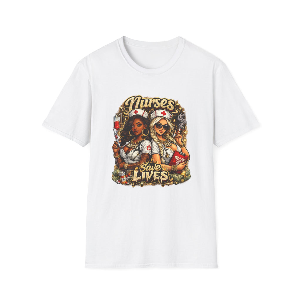 Nurses Save Lives T-Shirt | Nurse Appreciation Gift | Bold Nurse Graphic Tee