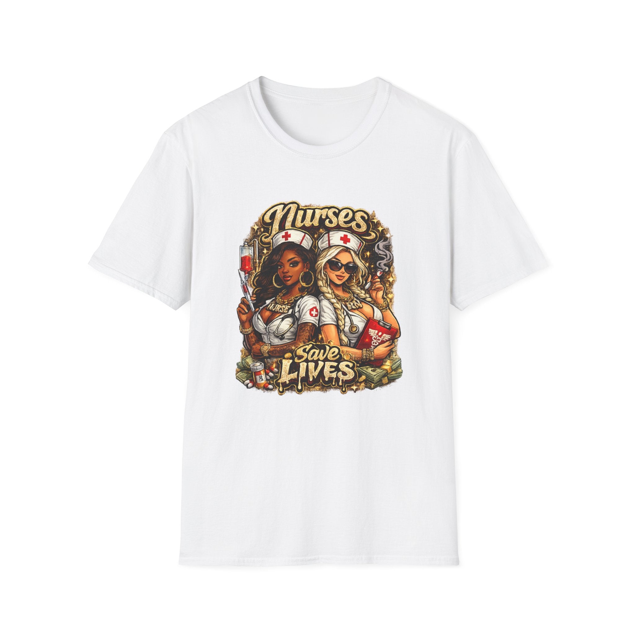 Nurses Save Lives T-Shirt | Nurse Appreciation Gift | Bold Nurse Graphic Tee