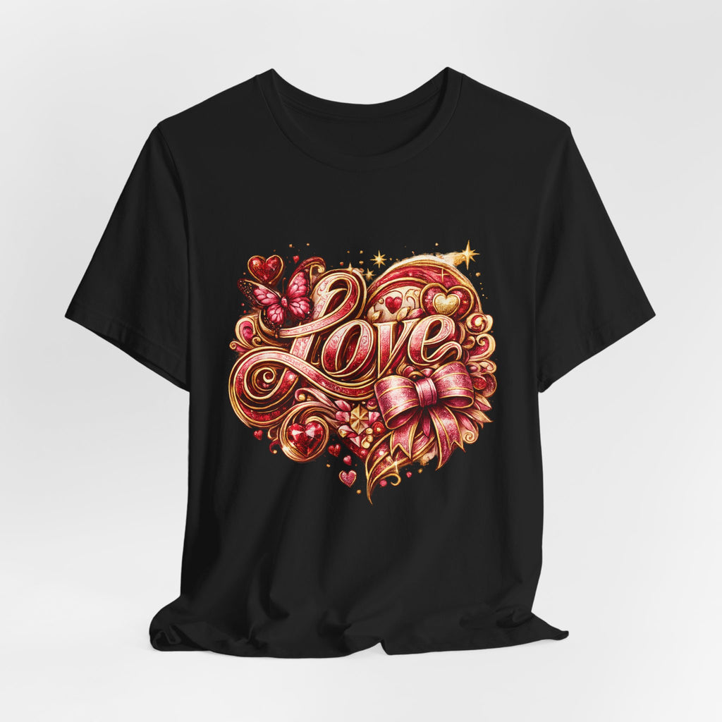 Love – Butterfly & Bow Valentine's Day T-Shirt