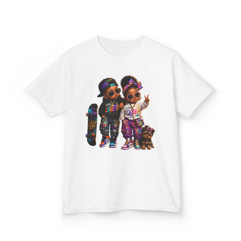 Little Legend & Little Queen T-Shirt | Back to School Hip Hop Kids Graphic Tee | Urban Streetwear Shirt
