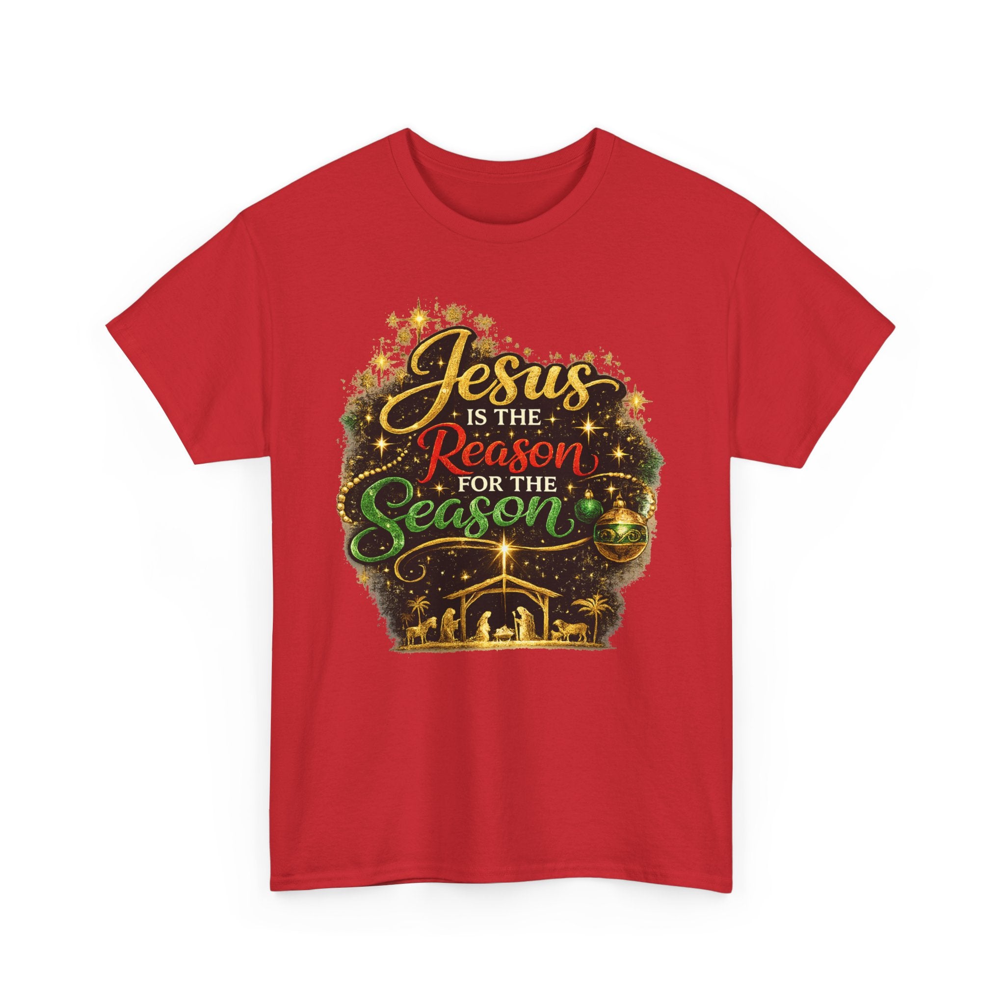 Jesus is the Reason for the Season Shirt – Christian Christmas Tee | Faith Holiday Gift
