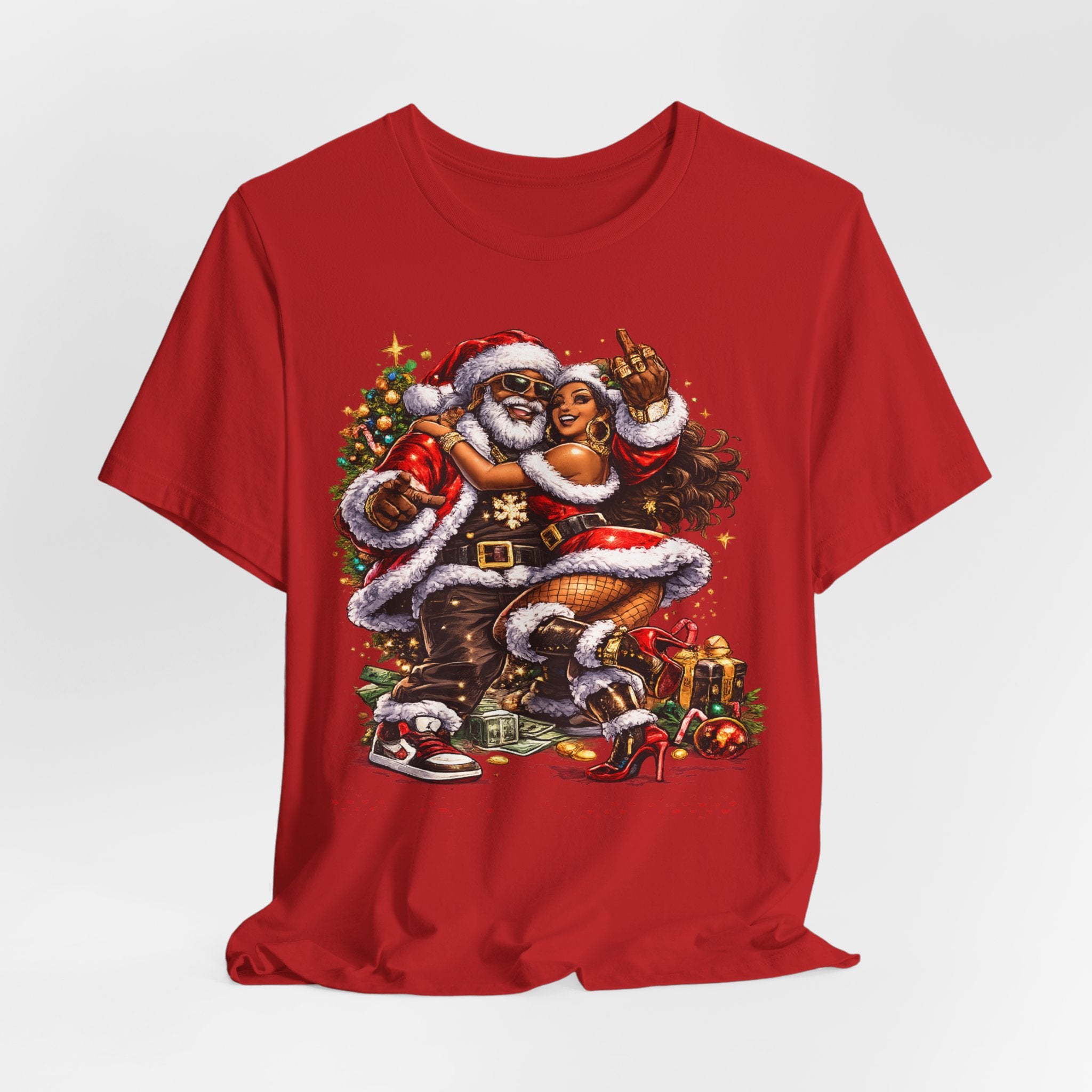 Hip Hop Santa & Mrs. Claus – Urban Christmas T-Shirt
