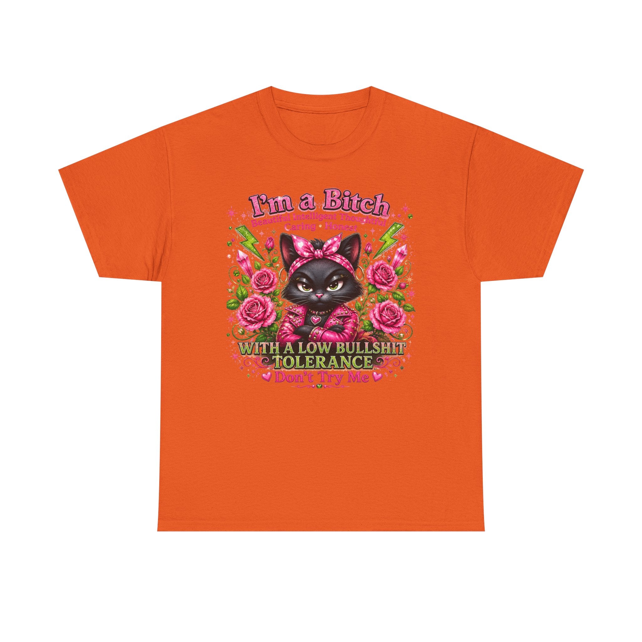 I'm a B.I.T.C.H. Sassy Cat Shirt – Beautiful Intelligent Thoughtful Caring Honest | Funny Attitude Tee