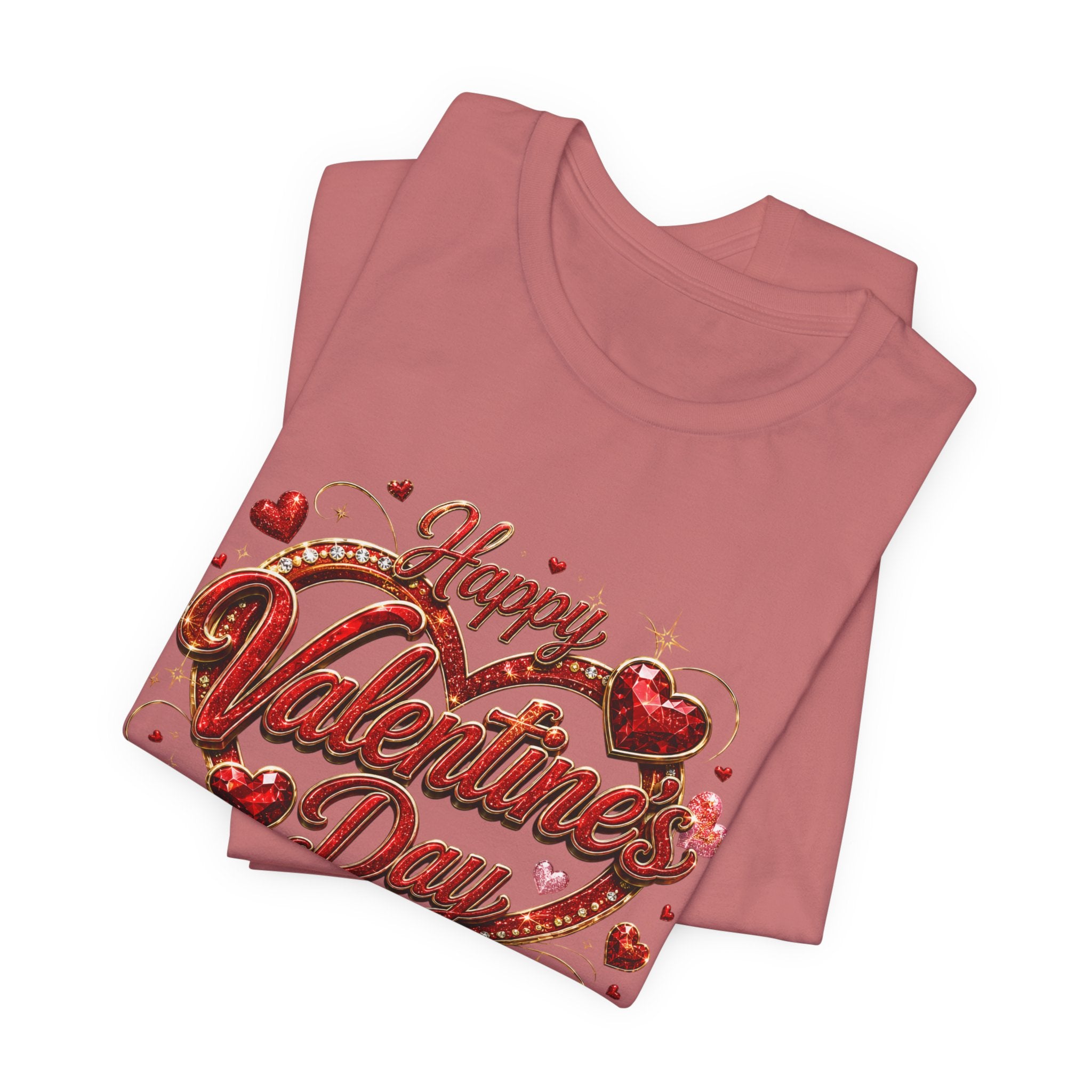 Happy Valentine's Day Glam Heart T-Shirt