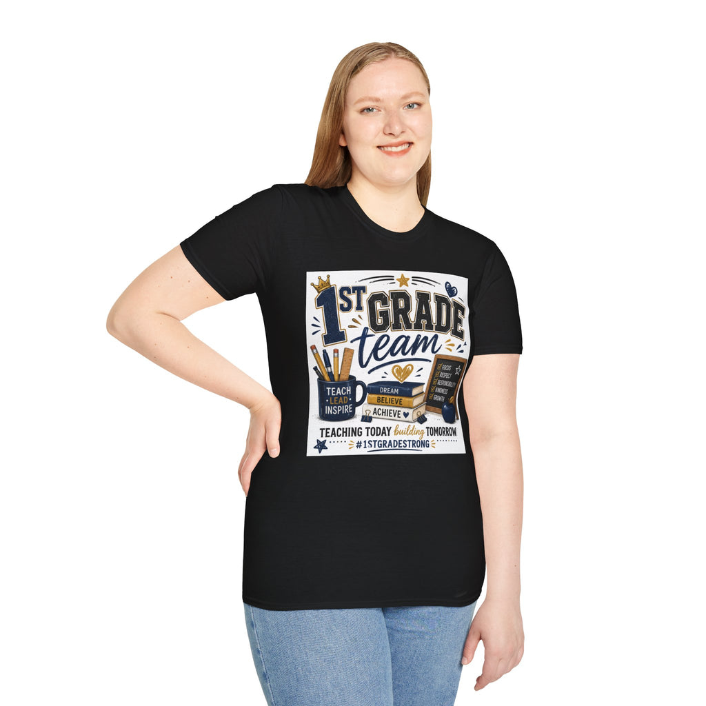 1st Grade Squad Unisex Graphic Tee | Softstyle T-Shirt
