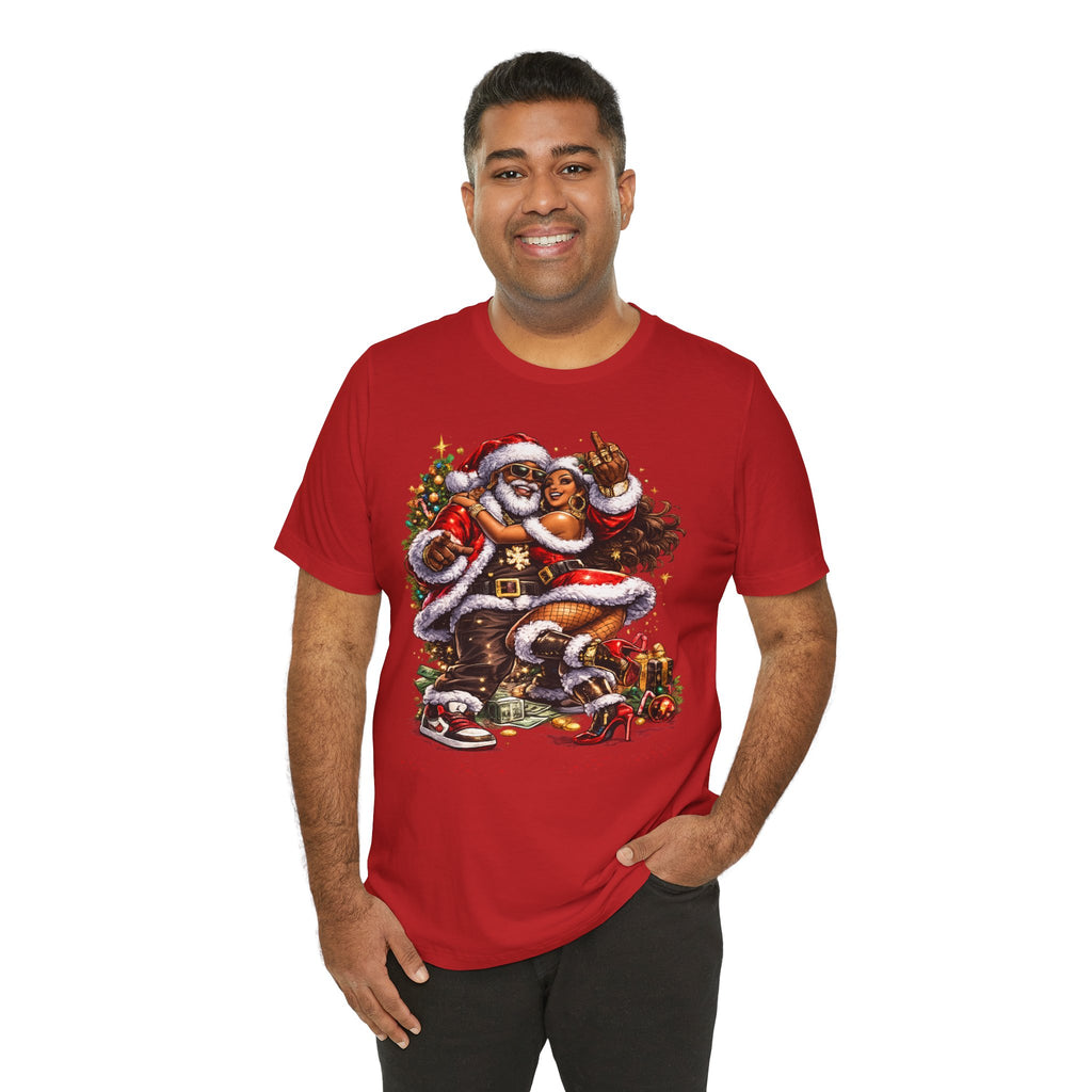 Hip Hop Santa & Mrs. Claus – Urban Christmas T-Shirt