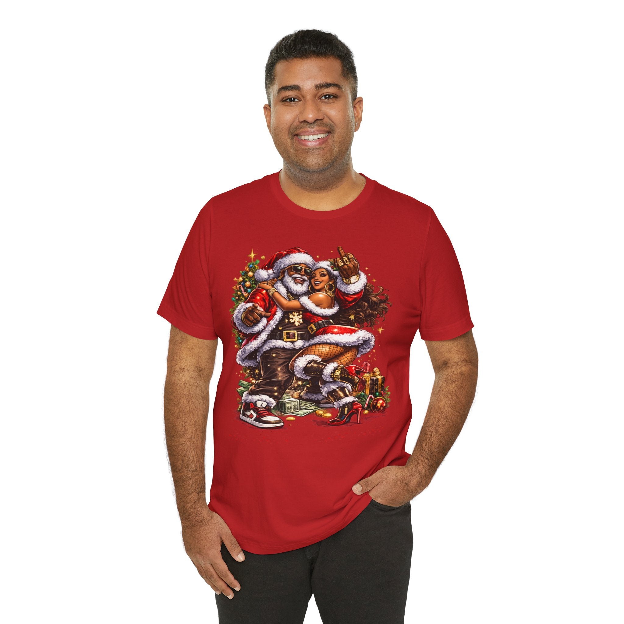 Hip Hop Santa & Mrs. Claus – Urban Christmas T-Shirt